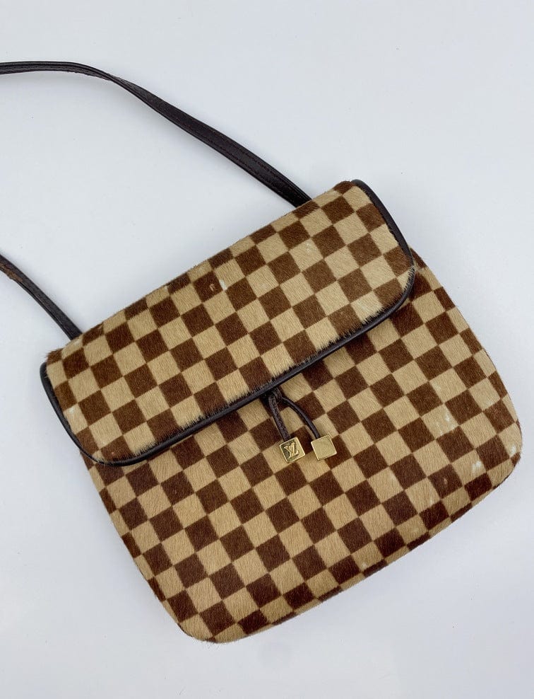 Louis Vuitton Damier Sauvage Gazelle Pony Hair Shoulder Bag ○ Labellov ○  Buy and Sell Authentic Luxury