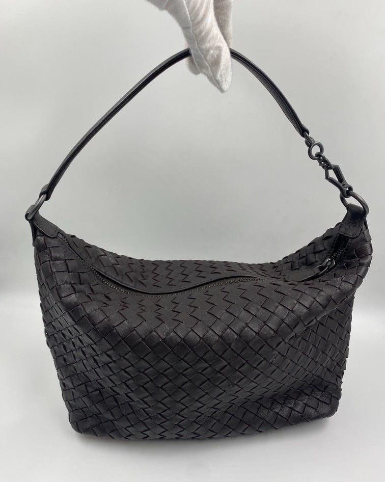 Bottega Veneta Vintage Intrecciato Woven Small Shoulder Bag