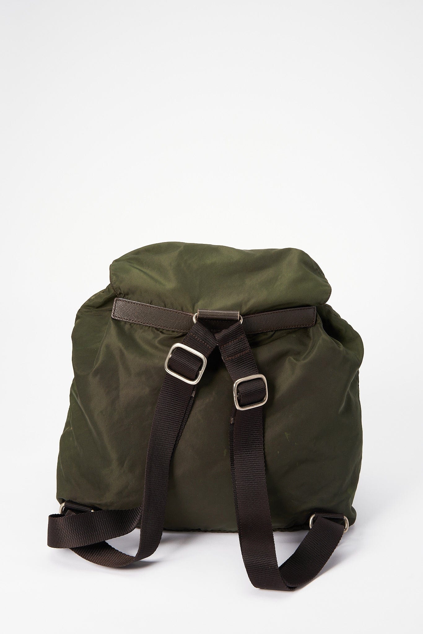 Prada Green Nylon Backpack