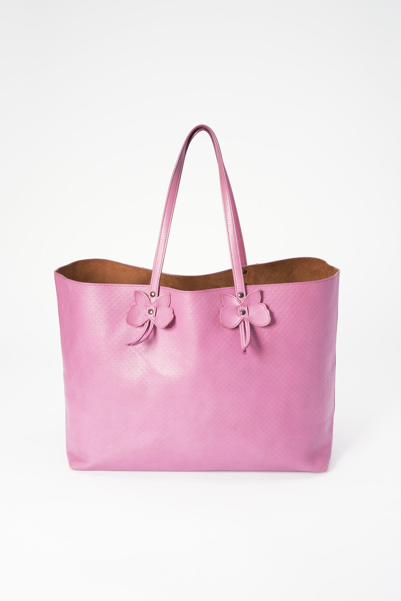 Bottega Veneta Butterfly Leather Tote Bag - Pink