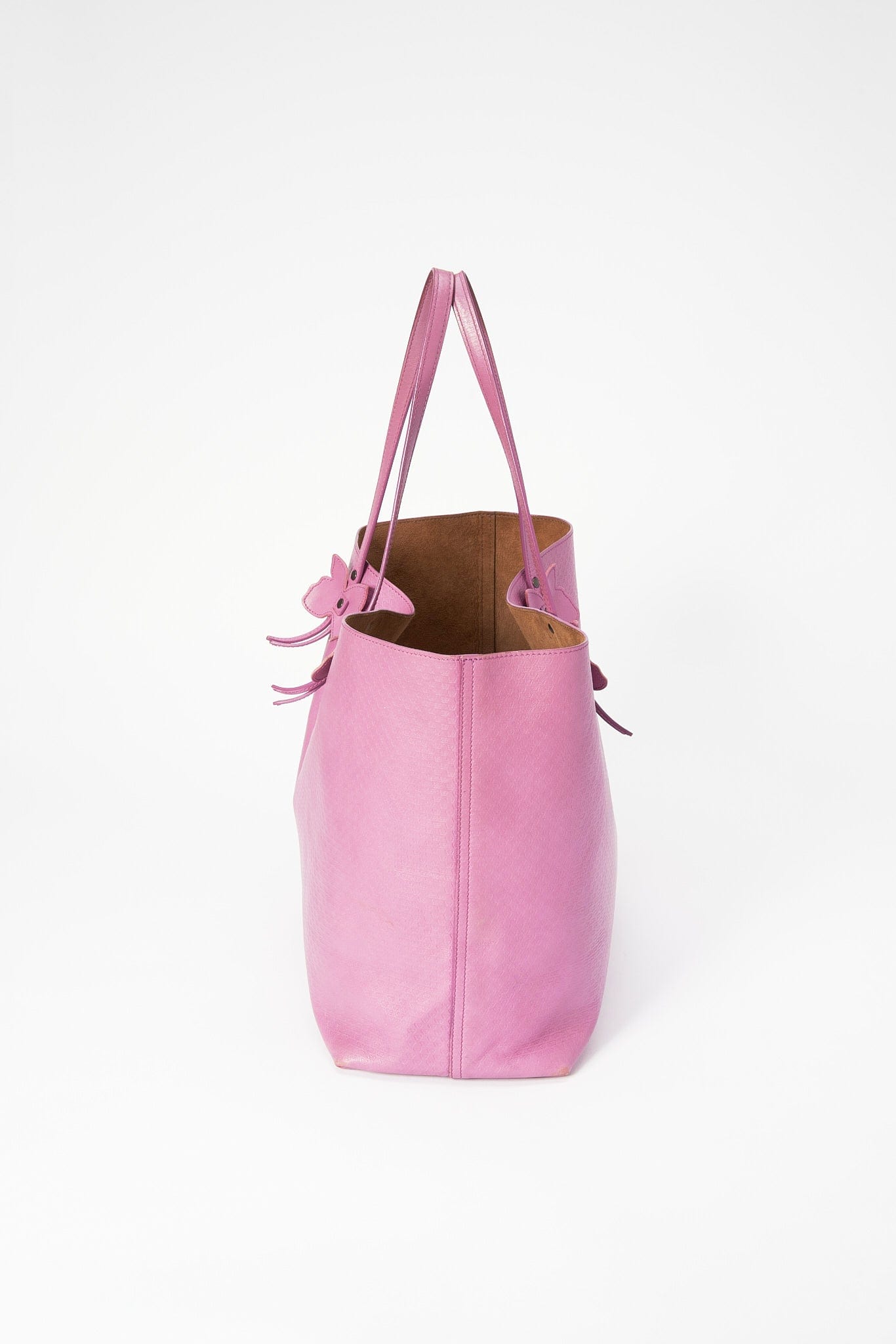 Bottega Veneta Butterfly Leather Tote Bag - Pink