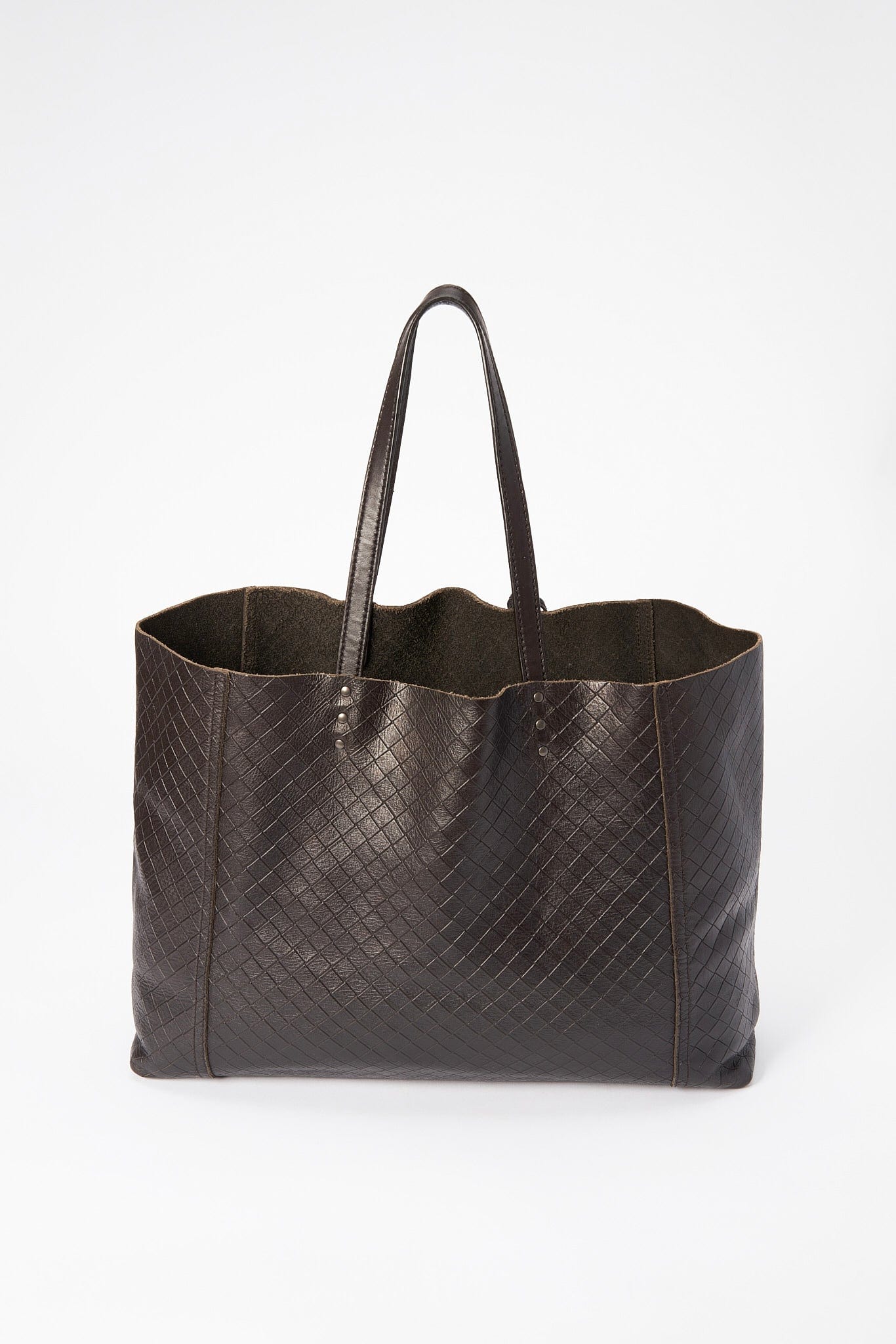 Bottega Veneta Leather Tote Bag with Butterfly Charm