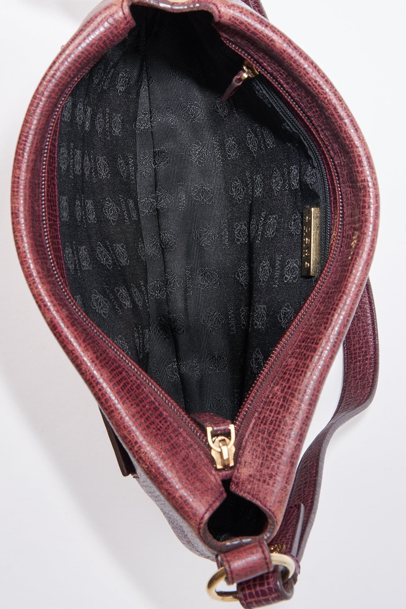 Vintage Loewe Shoulder Bag - Burgundy