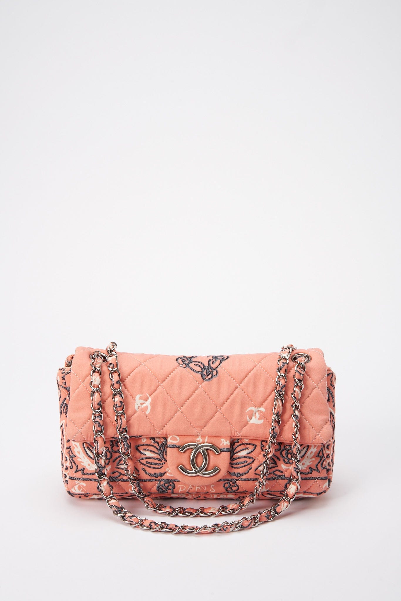 Chanel Bandana Paisley Print Cotton Flap Bag - Authenticated