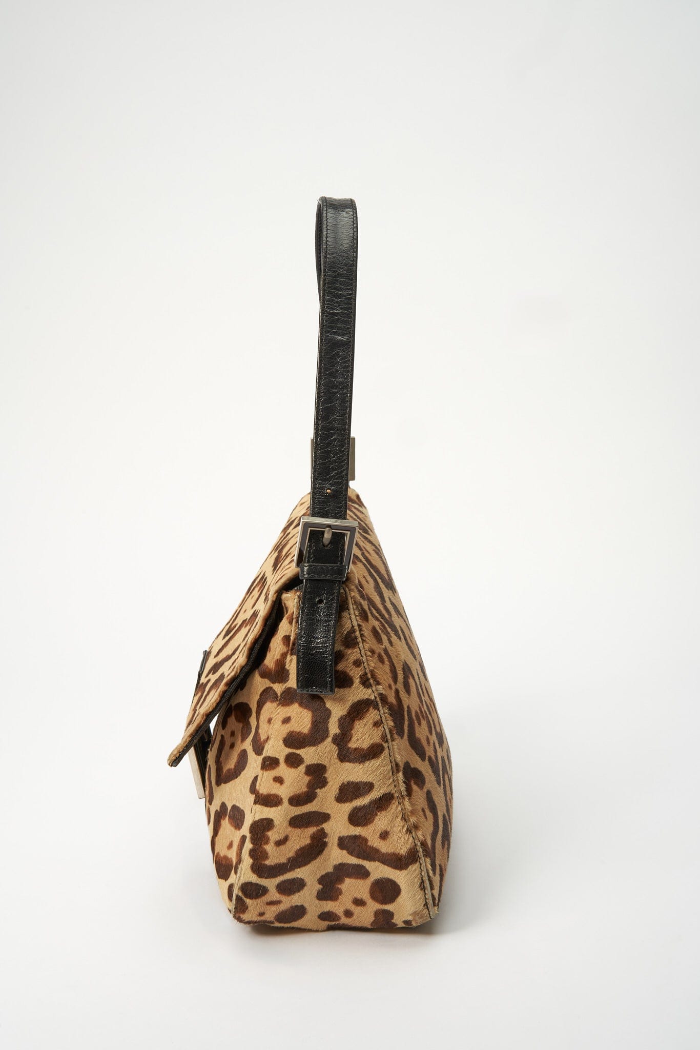 Fendi Vintage Mamma Baguette in Leopard Print Calf Hair