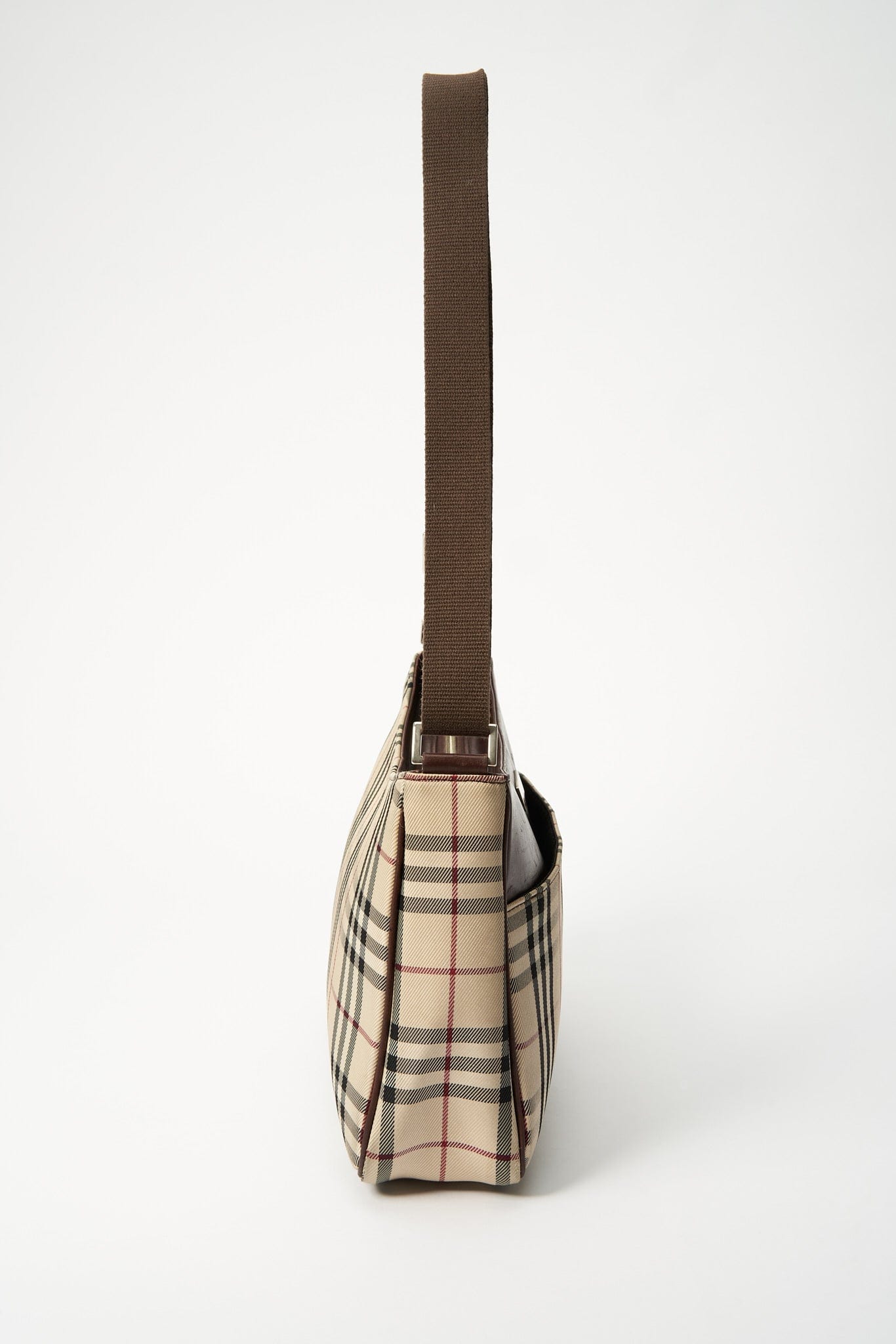 Vintage Burberry Crossbody Bag with Webbing Strap – The Hosta