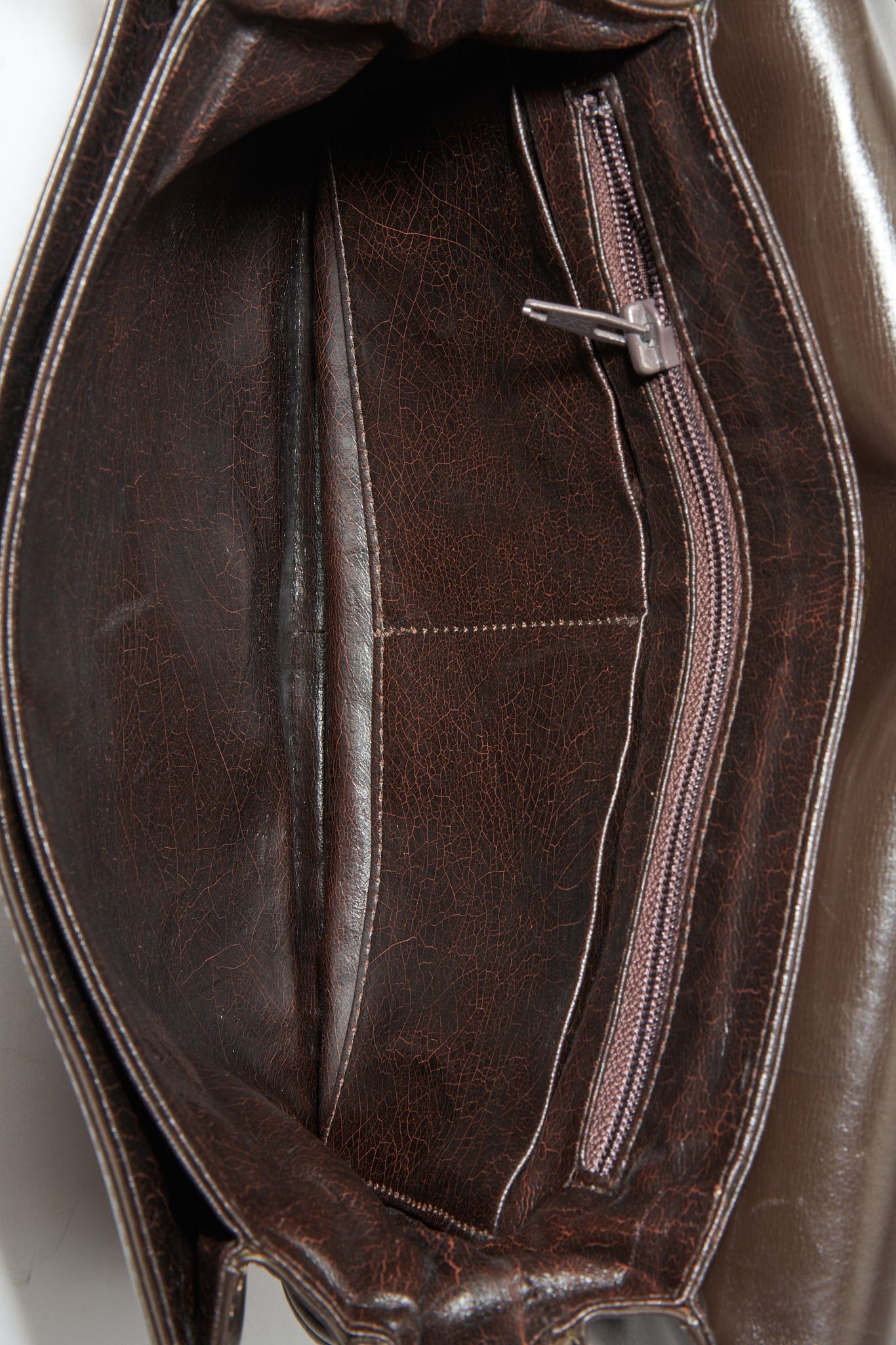 Vintage Loewe Brown Leather Crossbody