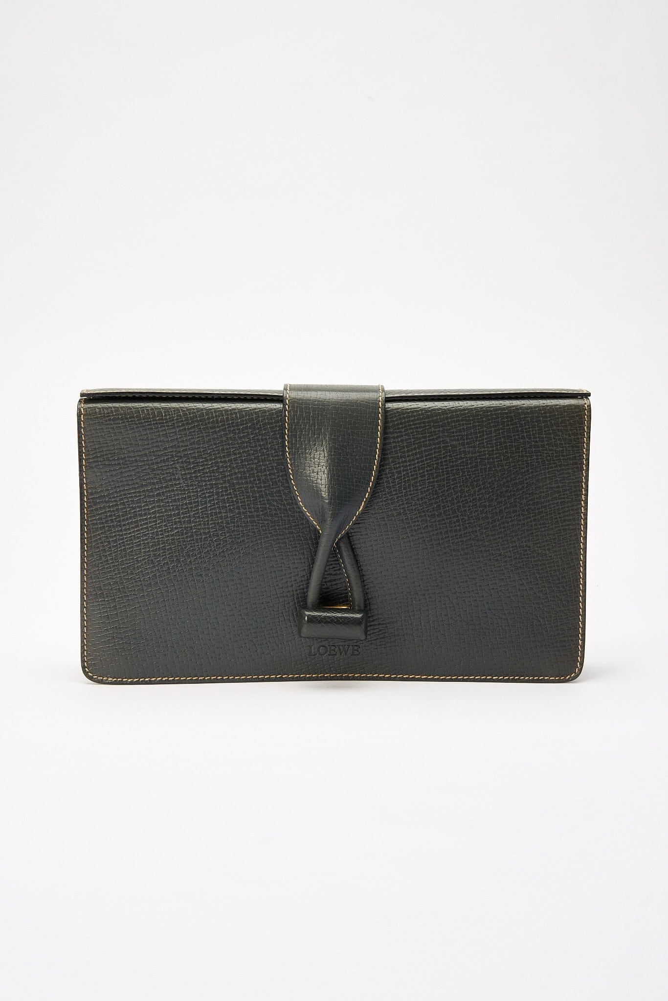 Vintage Loewe Leather Clutch Bag