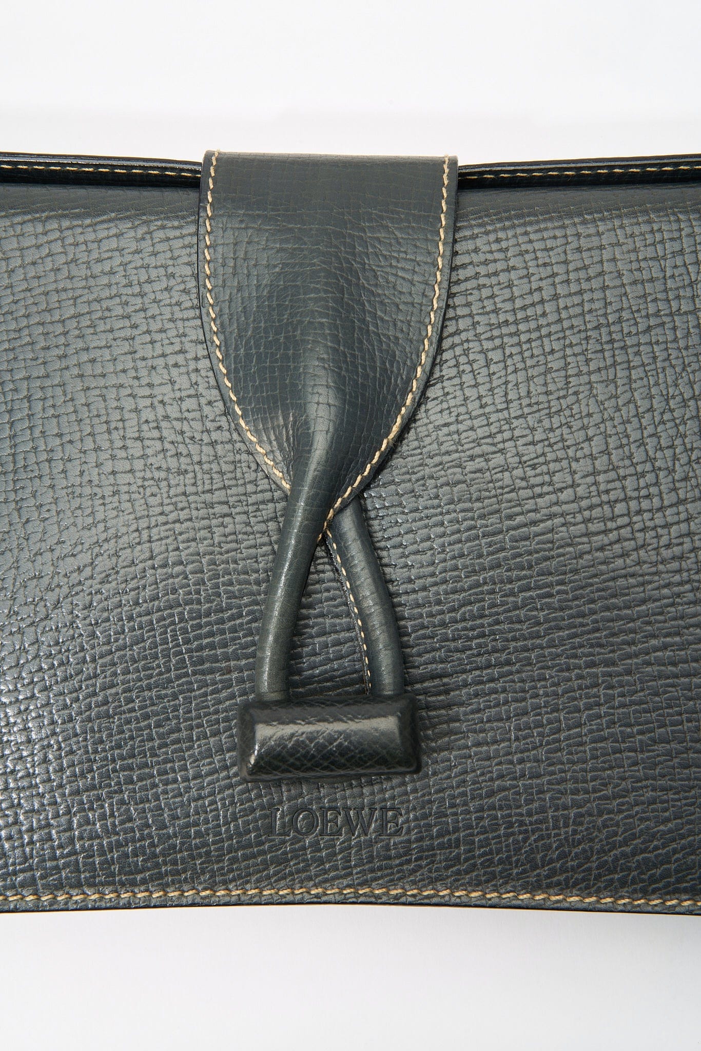 Vintage Loewe Leather Clutch Bag