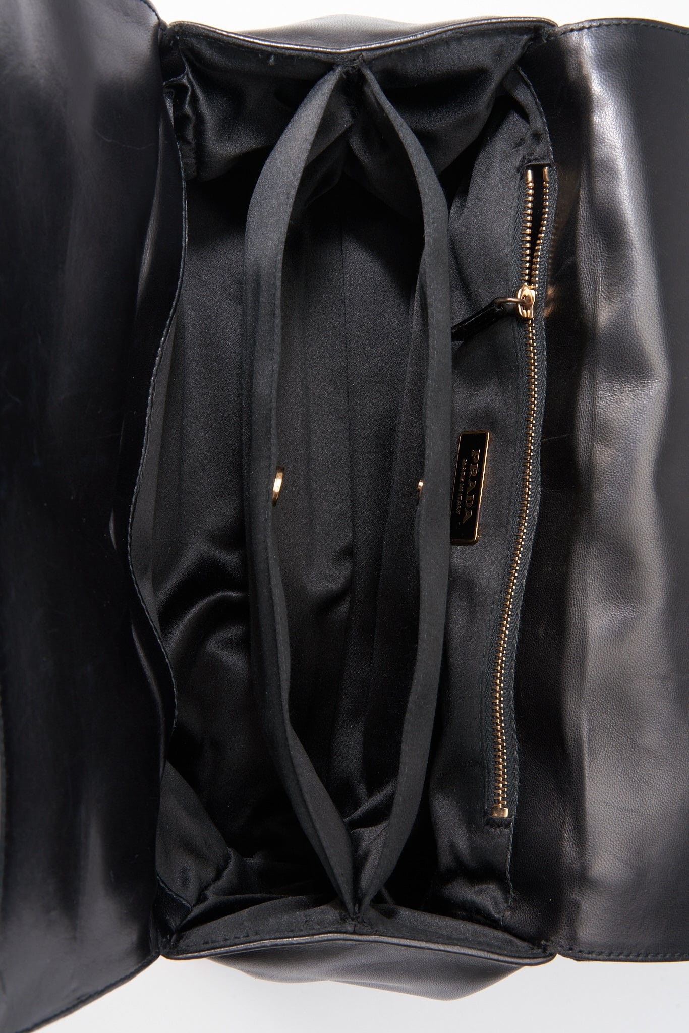 Prada Black Leather Shoulder Bag 1819