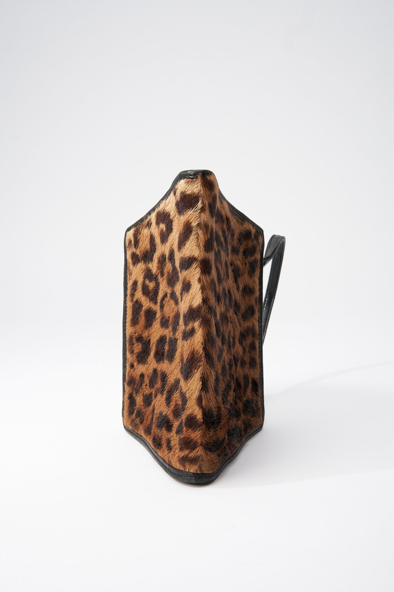 Vintage Loewe Leopard Calf Hair Evening Bag