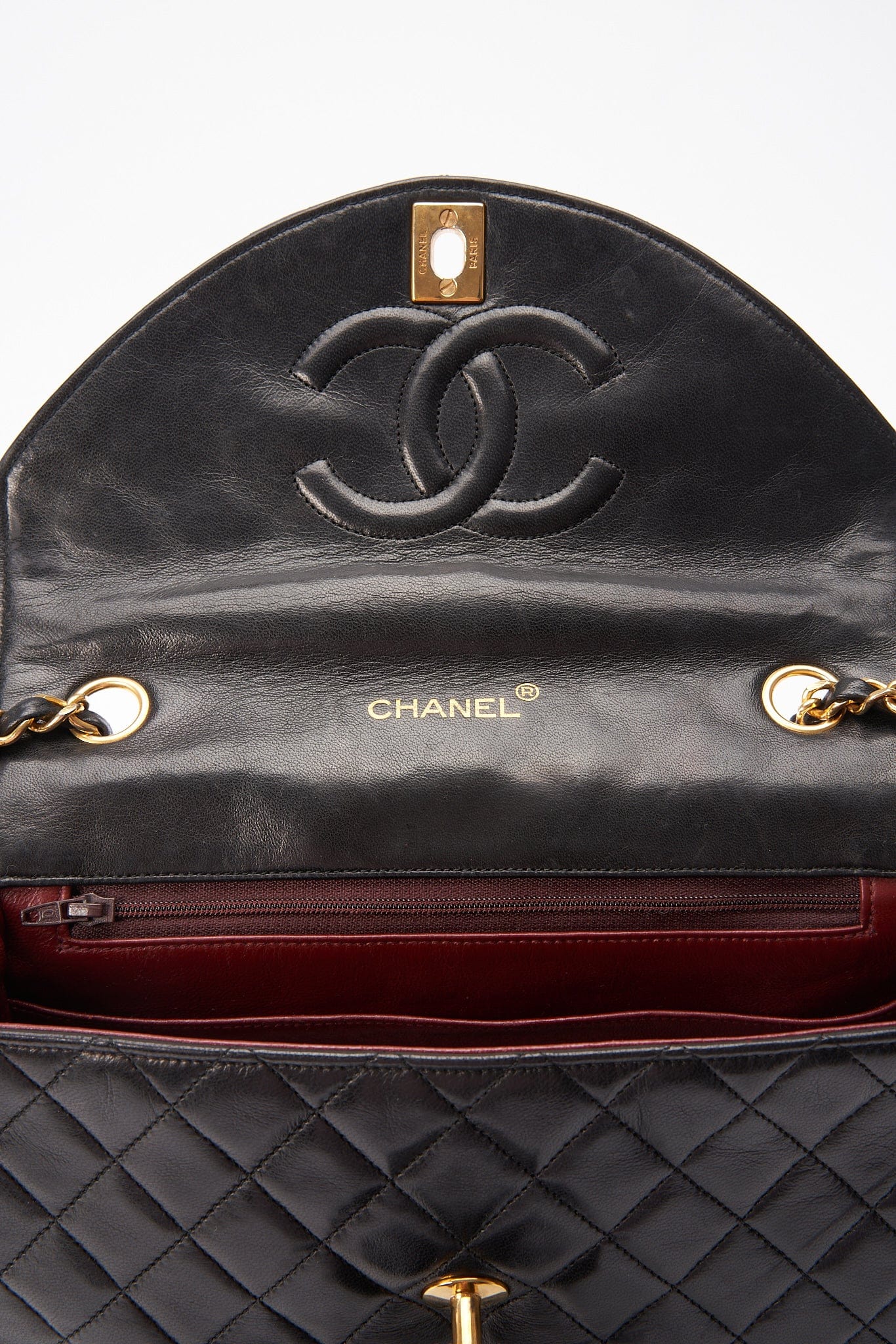 Chanel Vintage Single Flap with 24k gold plated hardware 1832