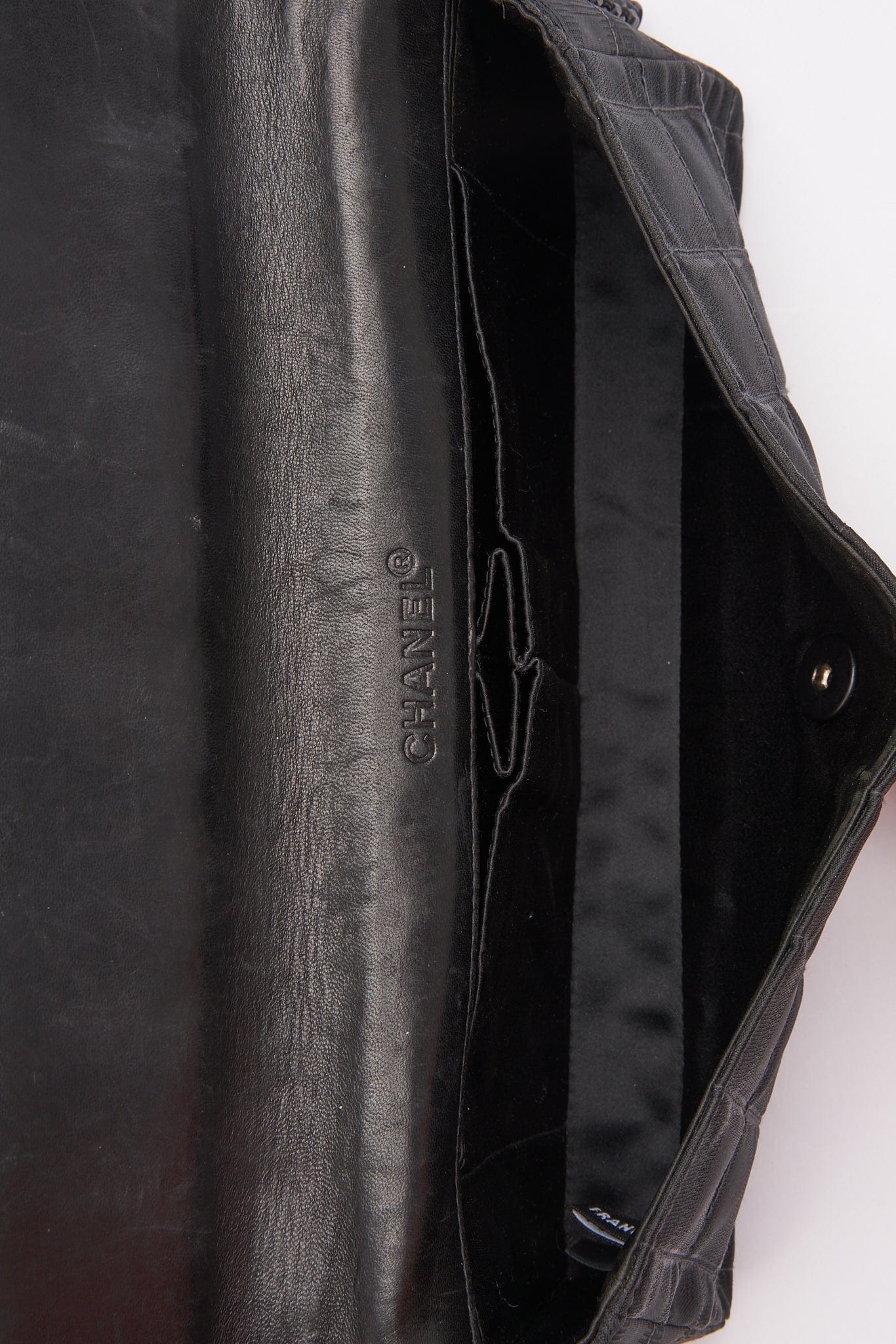 Chanel Black Nylon Travel Line Chocolate Bar Flap Bag