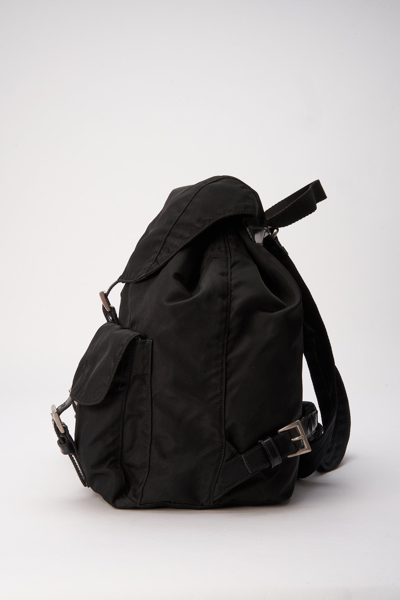 Prada Nylon Backpack - Black