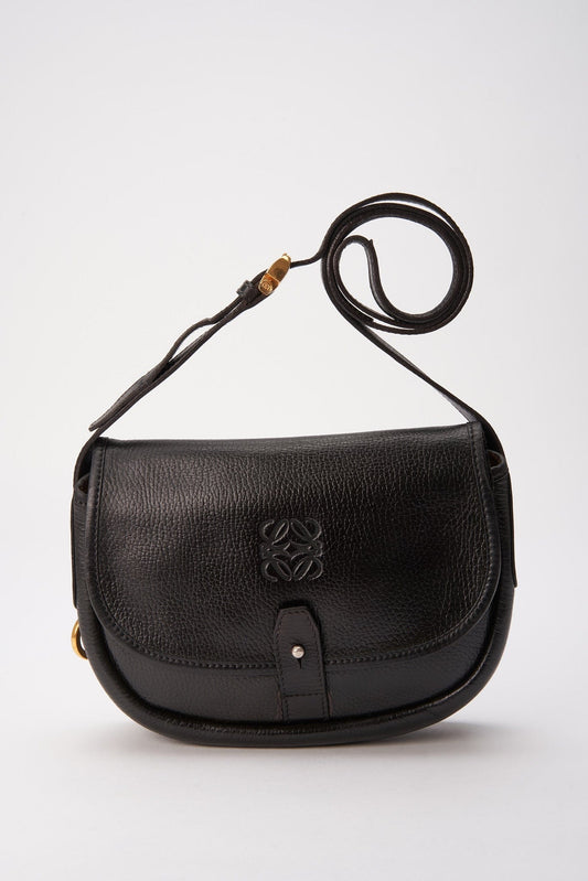 Vintage Loewe Black Crossbody Bag