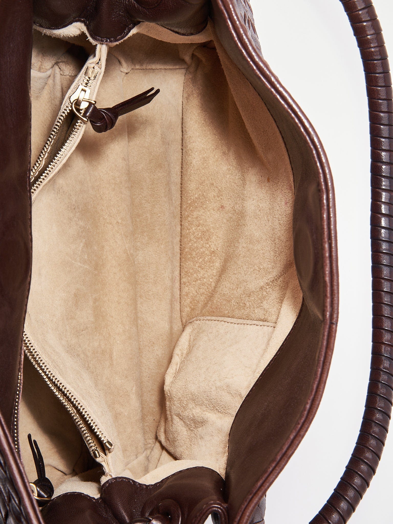 Bottega Veneta Intrecciato Brown Leather Shoulder Bag