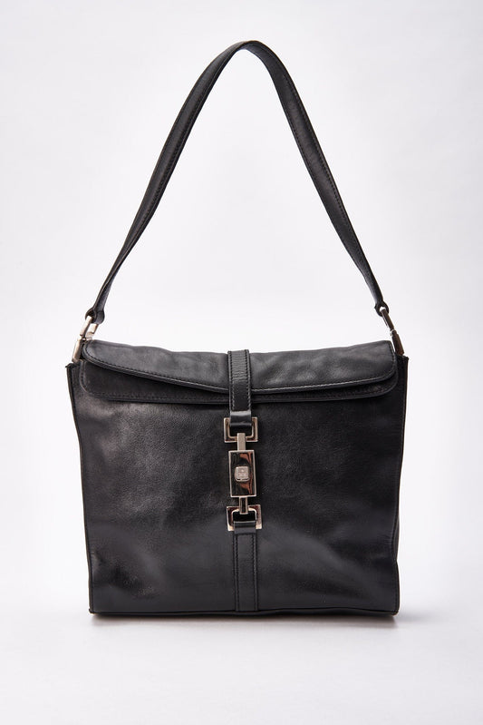 Vintage Black leather Gucci Bag