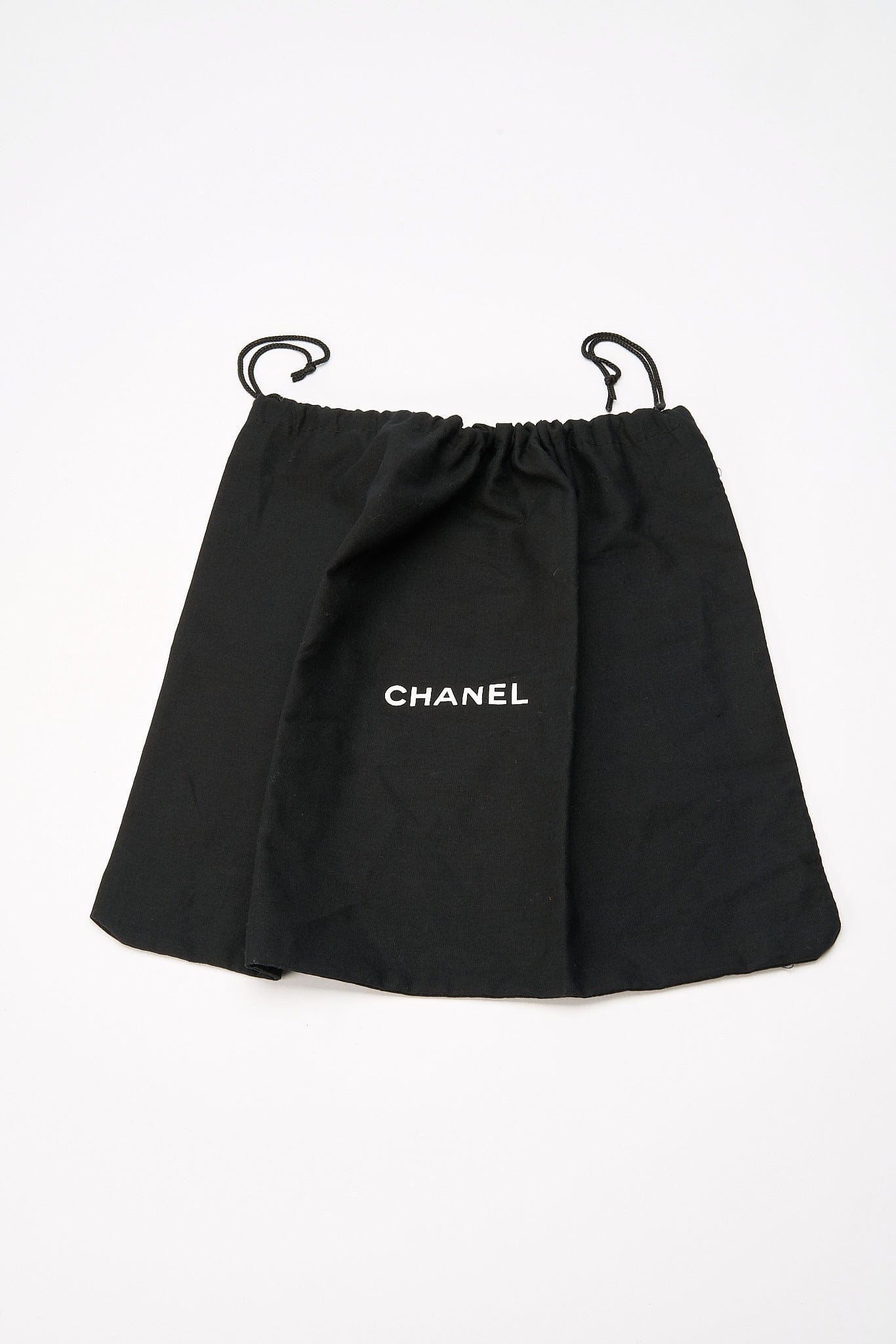 Chanel Black Fabric Single Flap Bag