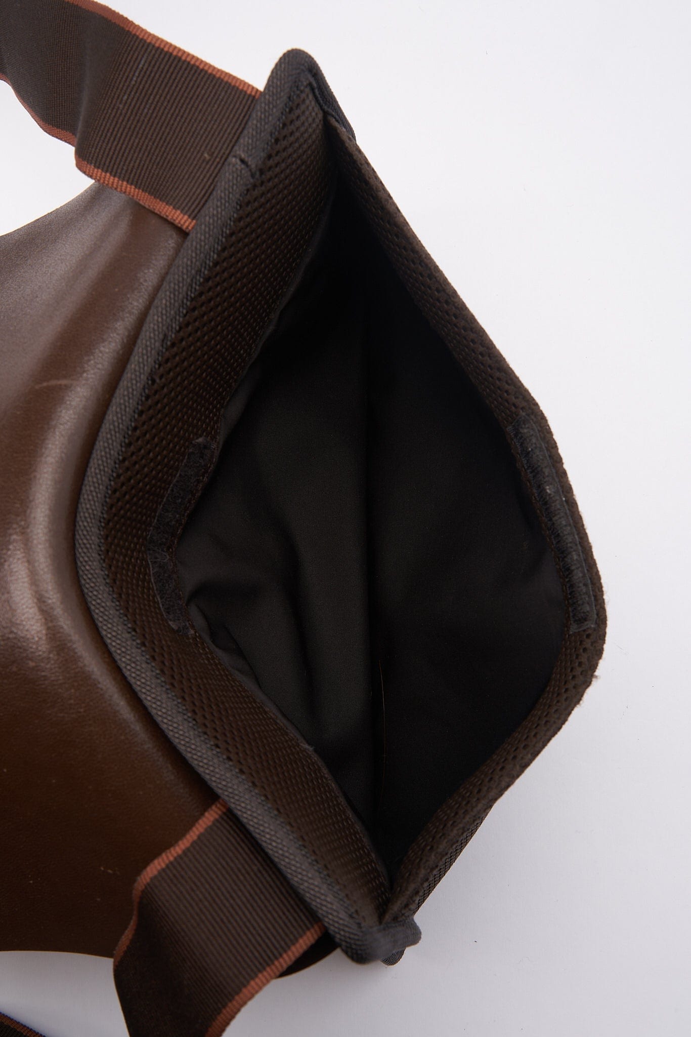 Vintage 90'S Miu Miu Brown Leather Crossbody Bag