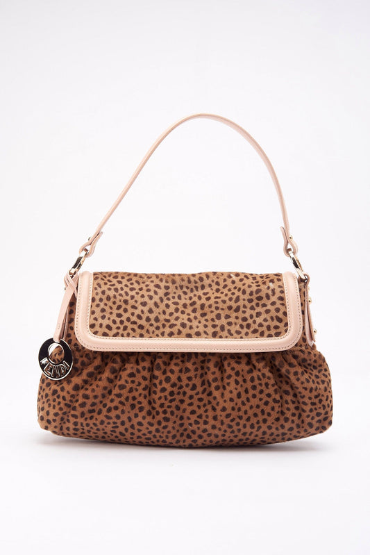Fendi Vintage Chef Bag in Leopard Print Calf Hair