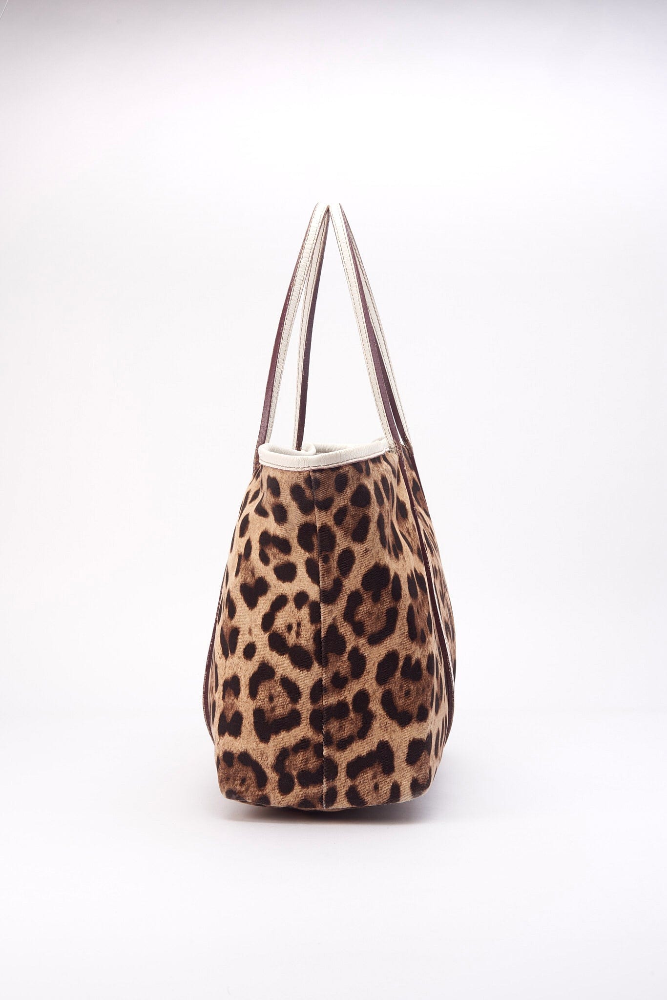 Vintage Dolce & Gabbana Leopard Print Tote Bag