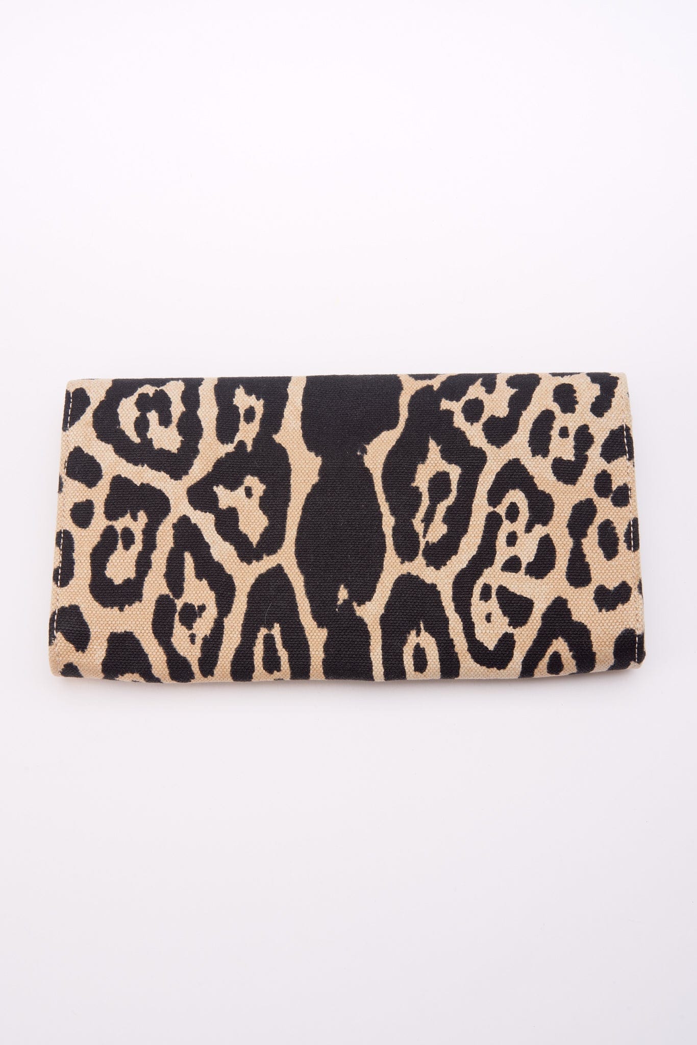 Vintage YSL Leopard Canvas Clutch bag