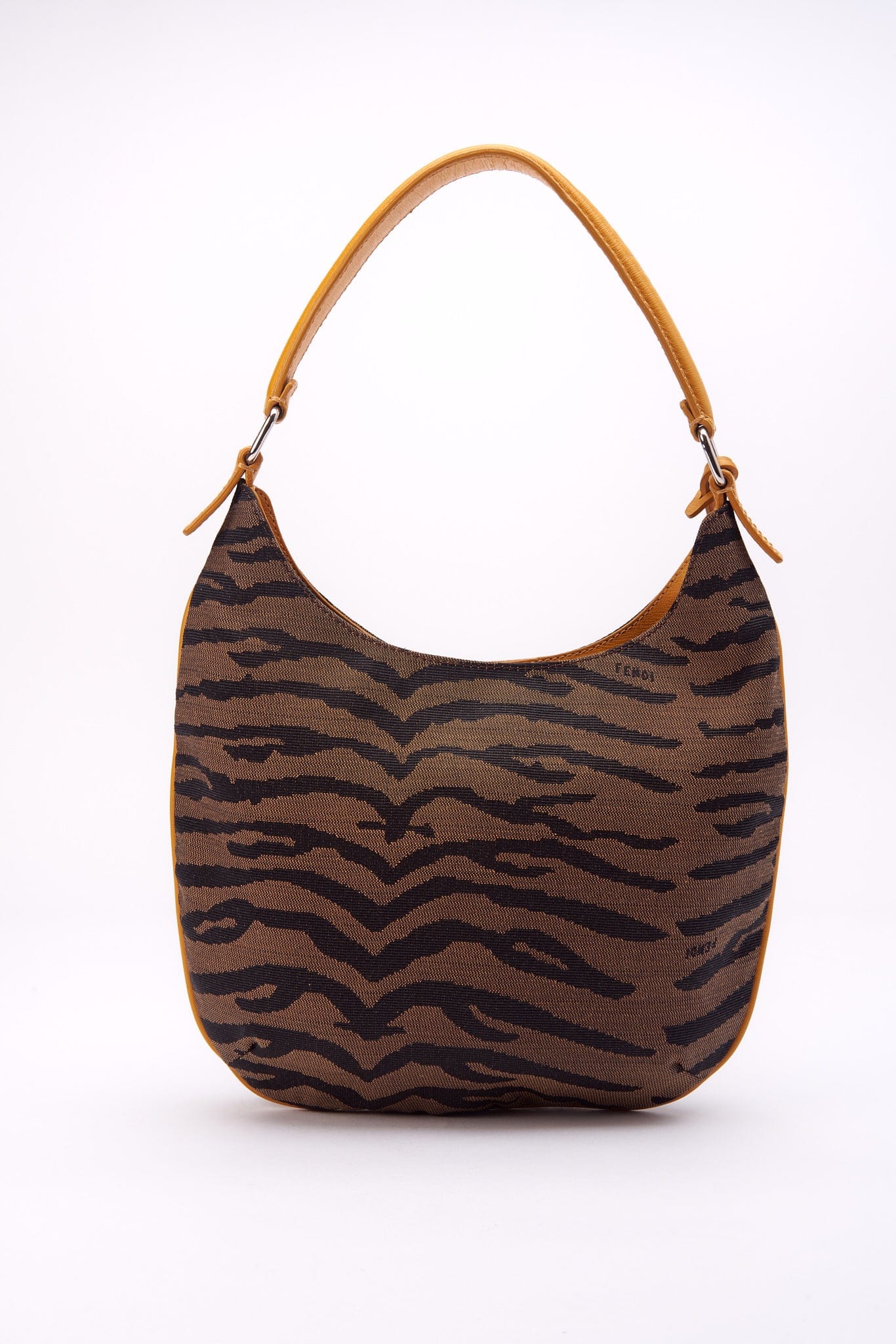 Vintage Fendi Shoulder Bag in Zebra Canvas