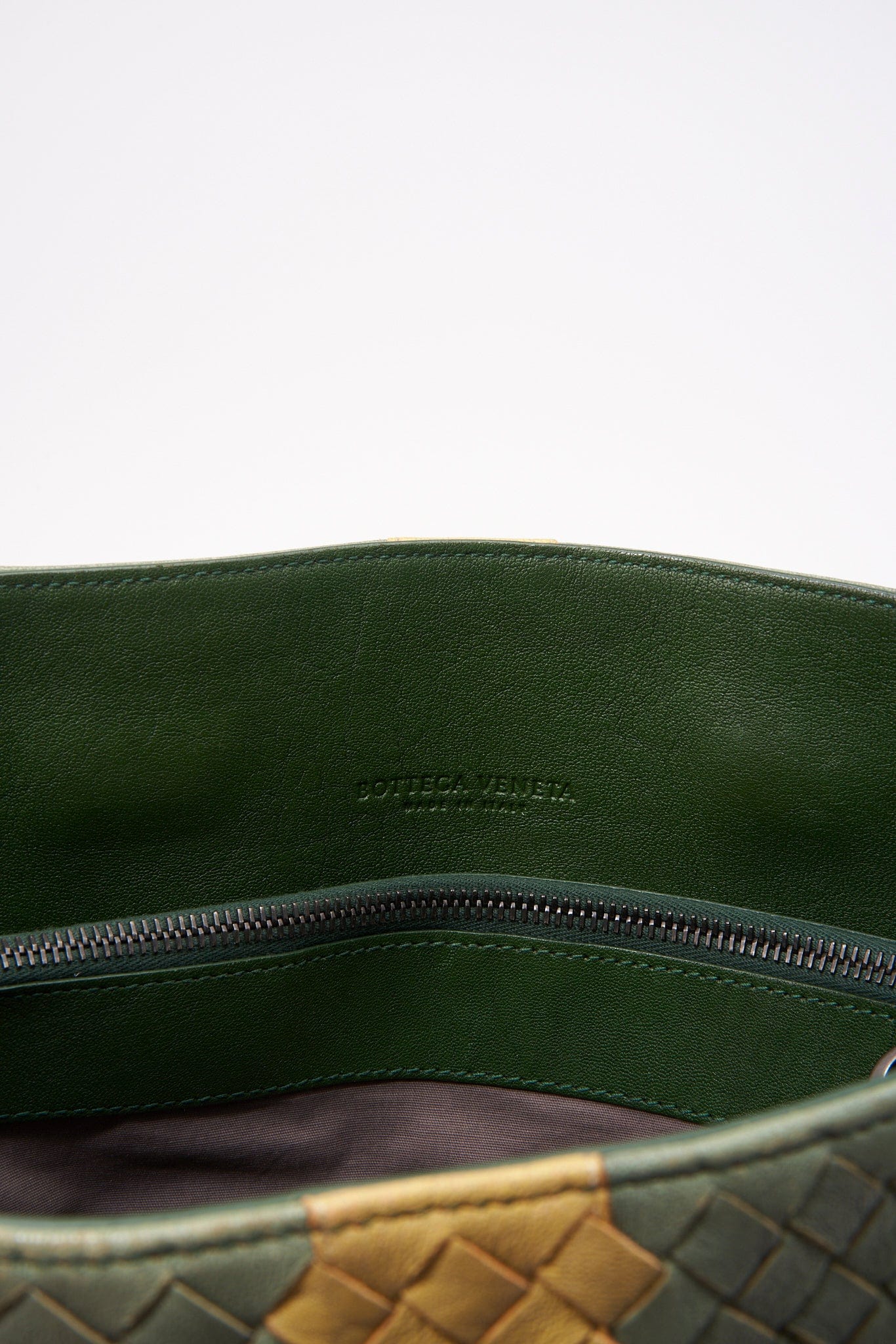 Bottega Veneta Intrecciato Leather Tote - Green