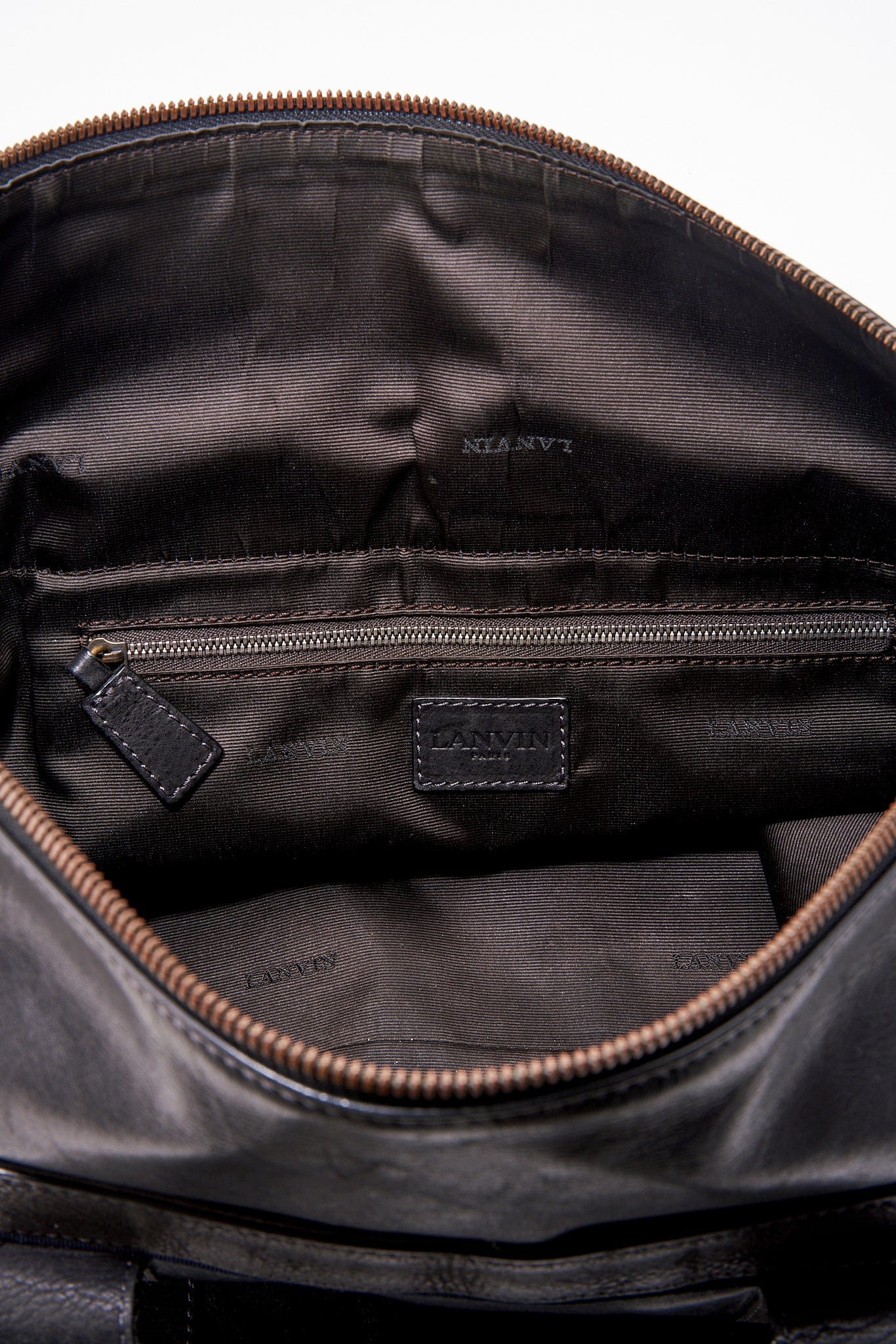 Lanvin Black Leather Tote Bag