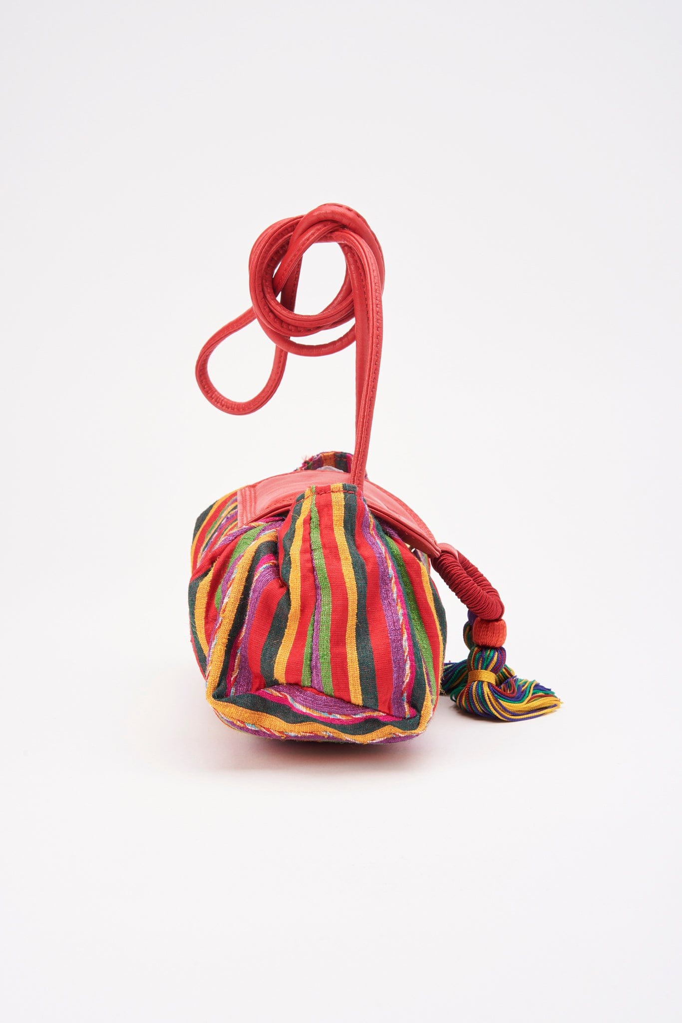 Vintage Loewe Multicolour Fabric Striped Bag