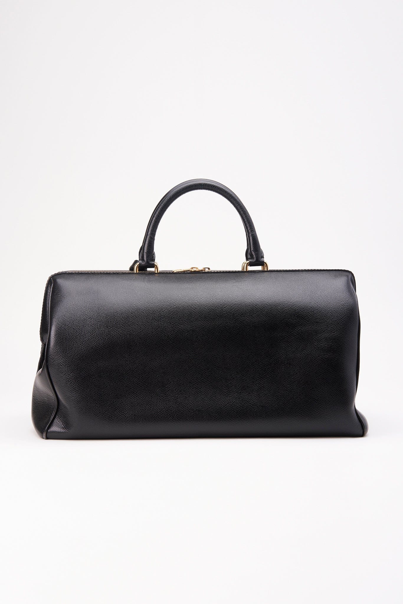 Vintage Celine Black Leather Doctors Bag