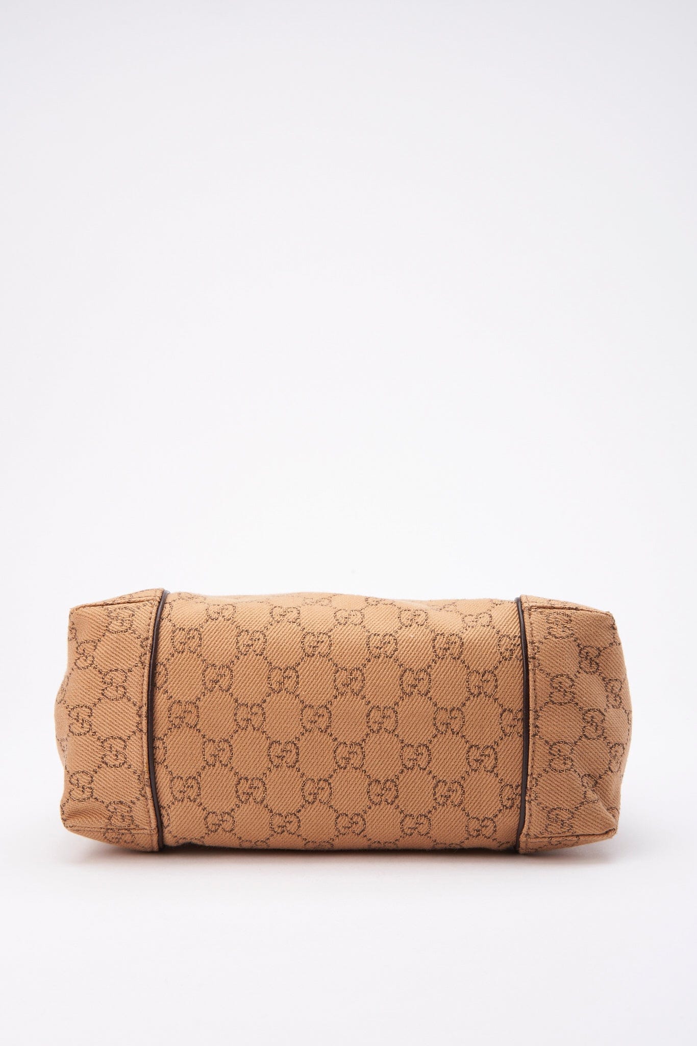 Vintage Gucci Beige Canvas Shoulder Bag