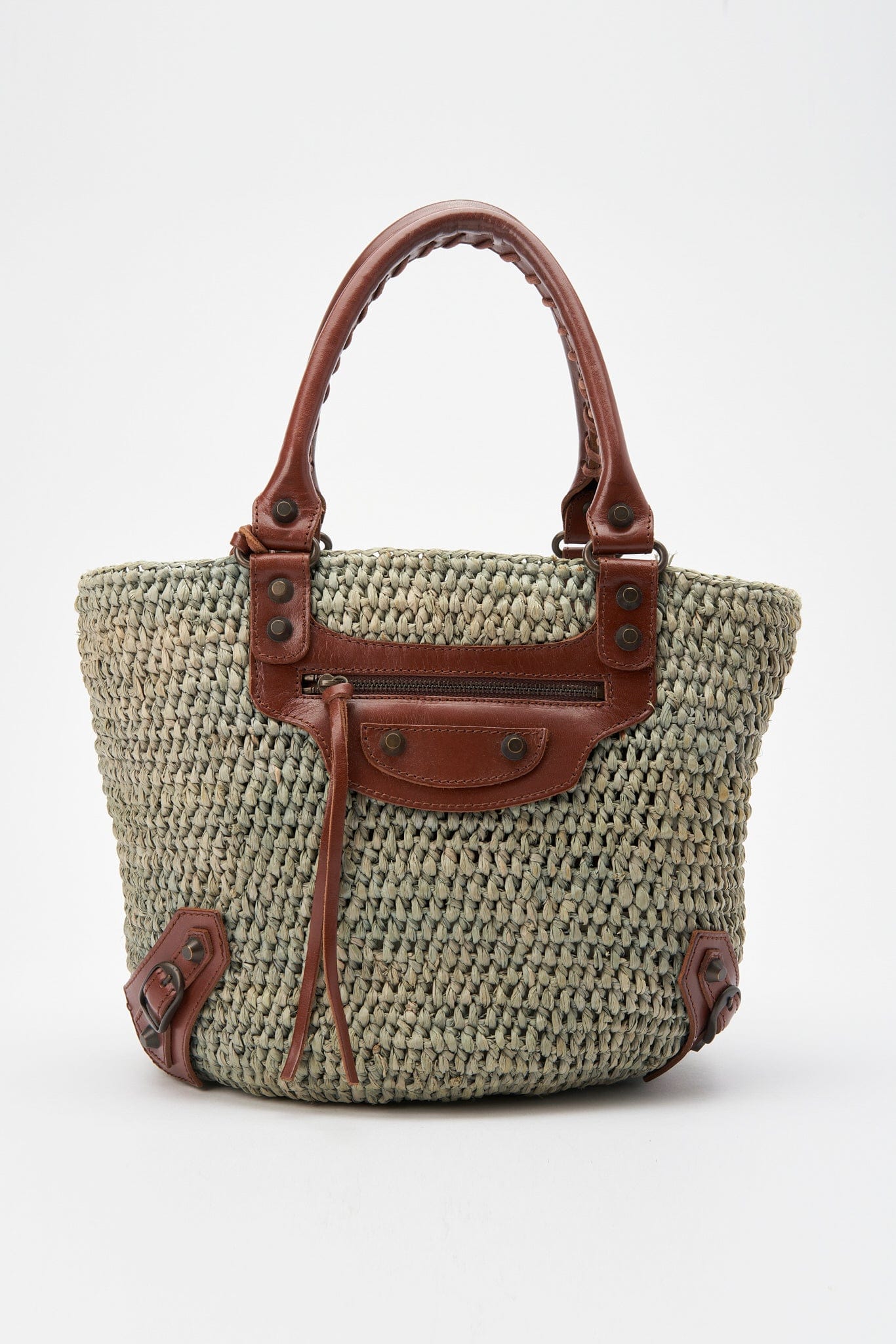 Balenciaga Raffia City Basket Bag – The Hosta - Main Image