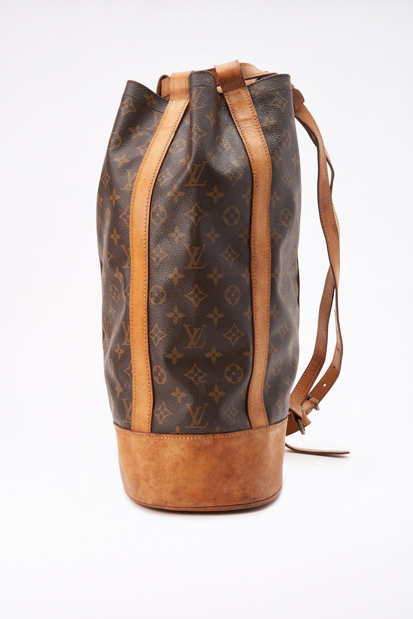 louis vuitton backpack one strap Louis Vuitton Randonnée Monogram Canvas Brown Backpack Bag – The Hosta