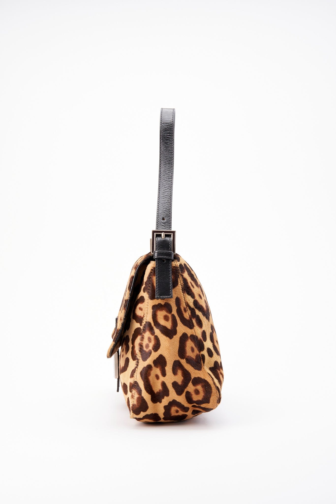 Fendi Vintage Mamma Baguette in Leopard Print Calf Hair