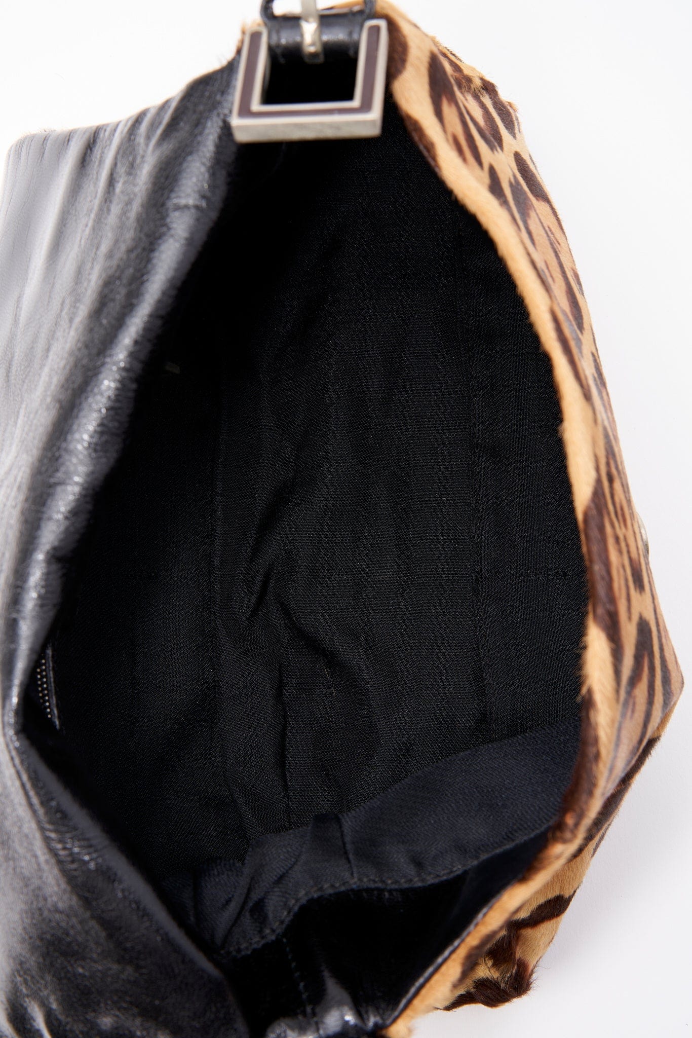 Fendi Vintage Mamma Baguette in Leopard Print Calf Hair