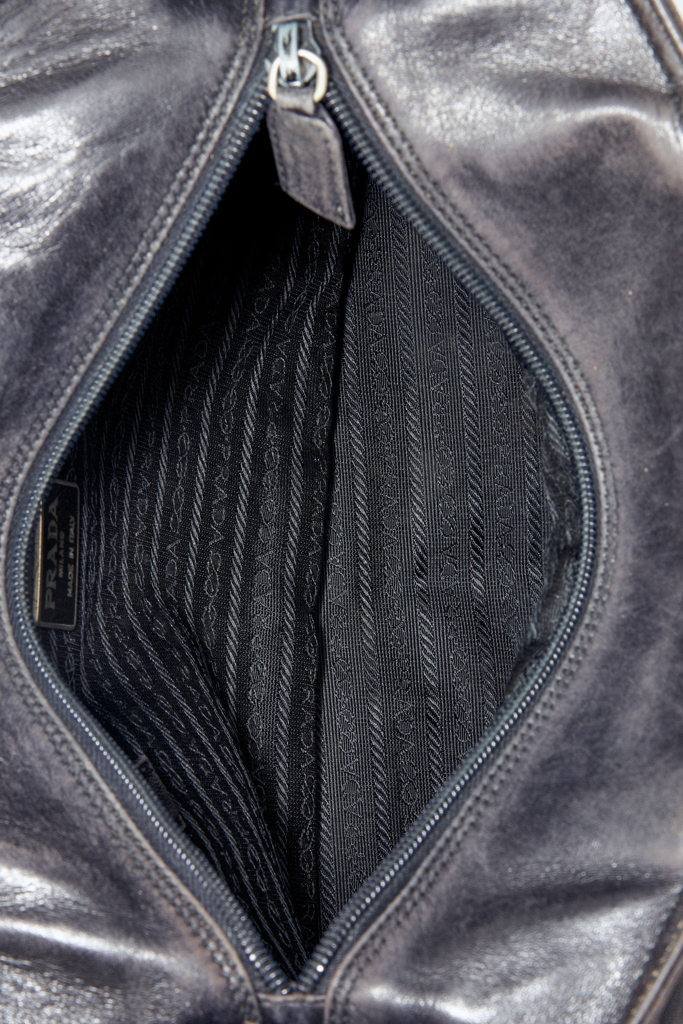 Vintage Prada Black Leather Tote bag