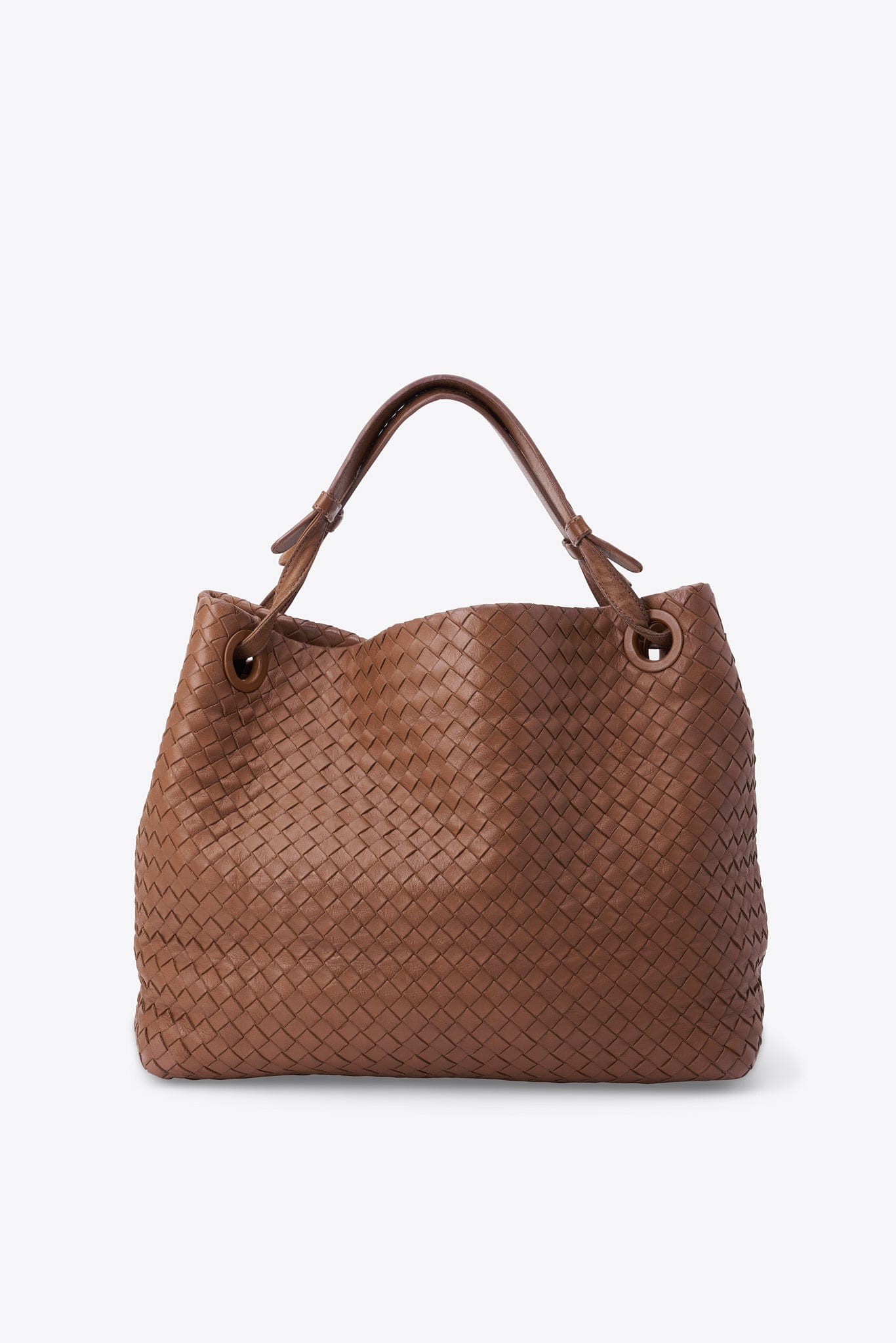 Vintage Bottega Veneta Mole Intrecciato Leather Shoulder Bag