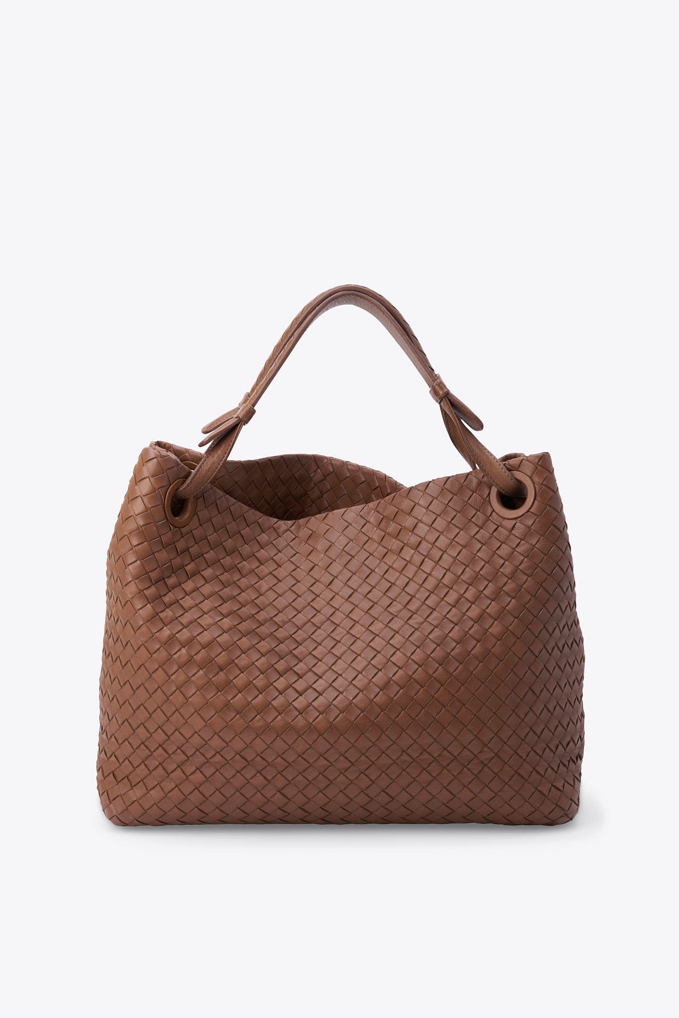 Vintage Bottega Veneta Mole Intrecciato Leather Shoulder Bag