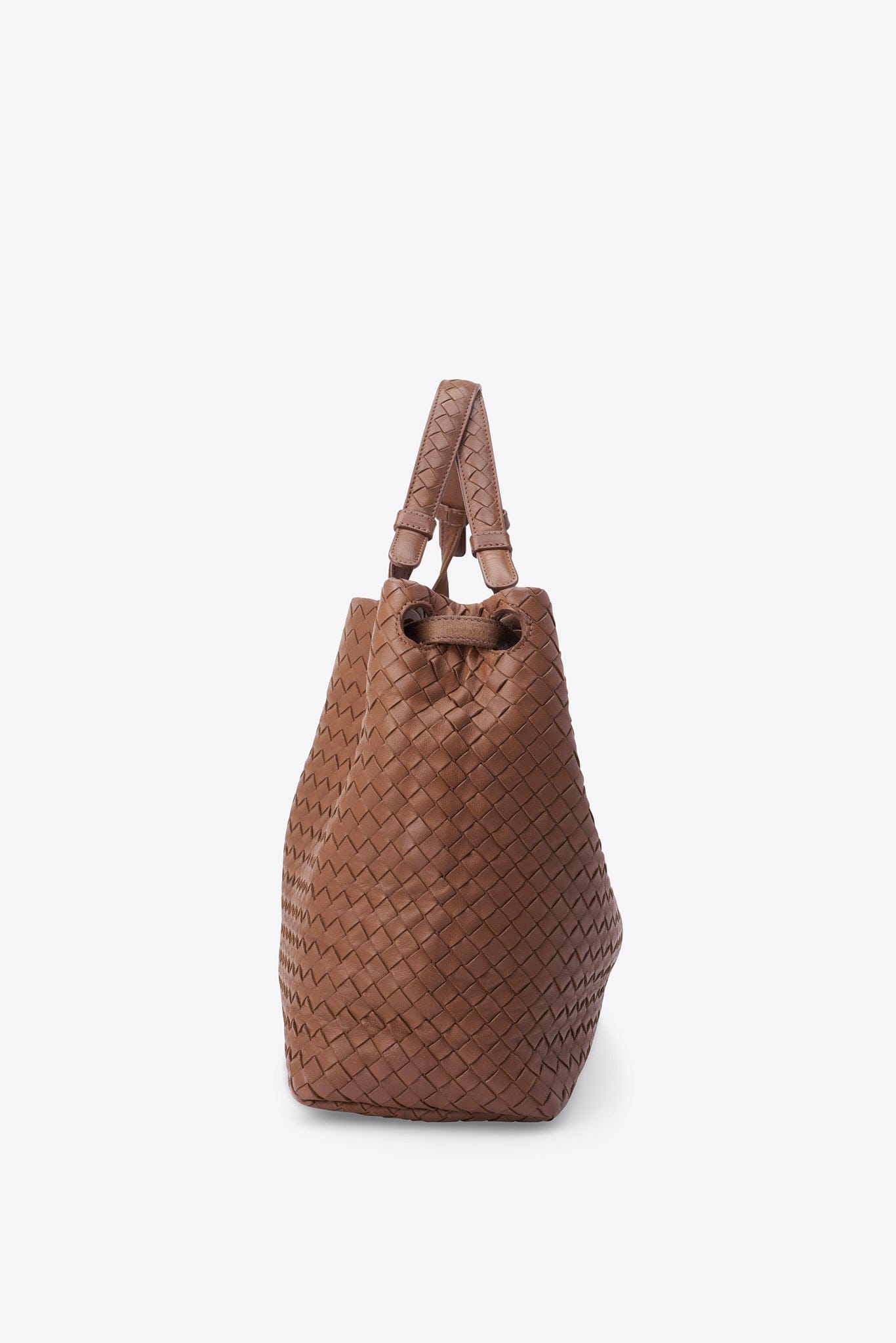 Vintage Bottega Veneta Mole Intrecciato Leather Shoulder Bag