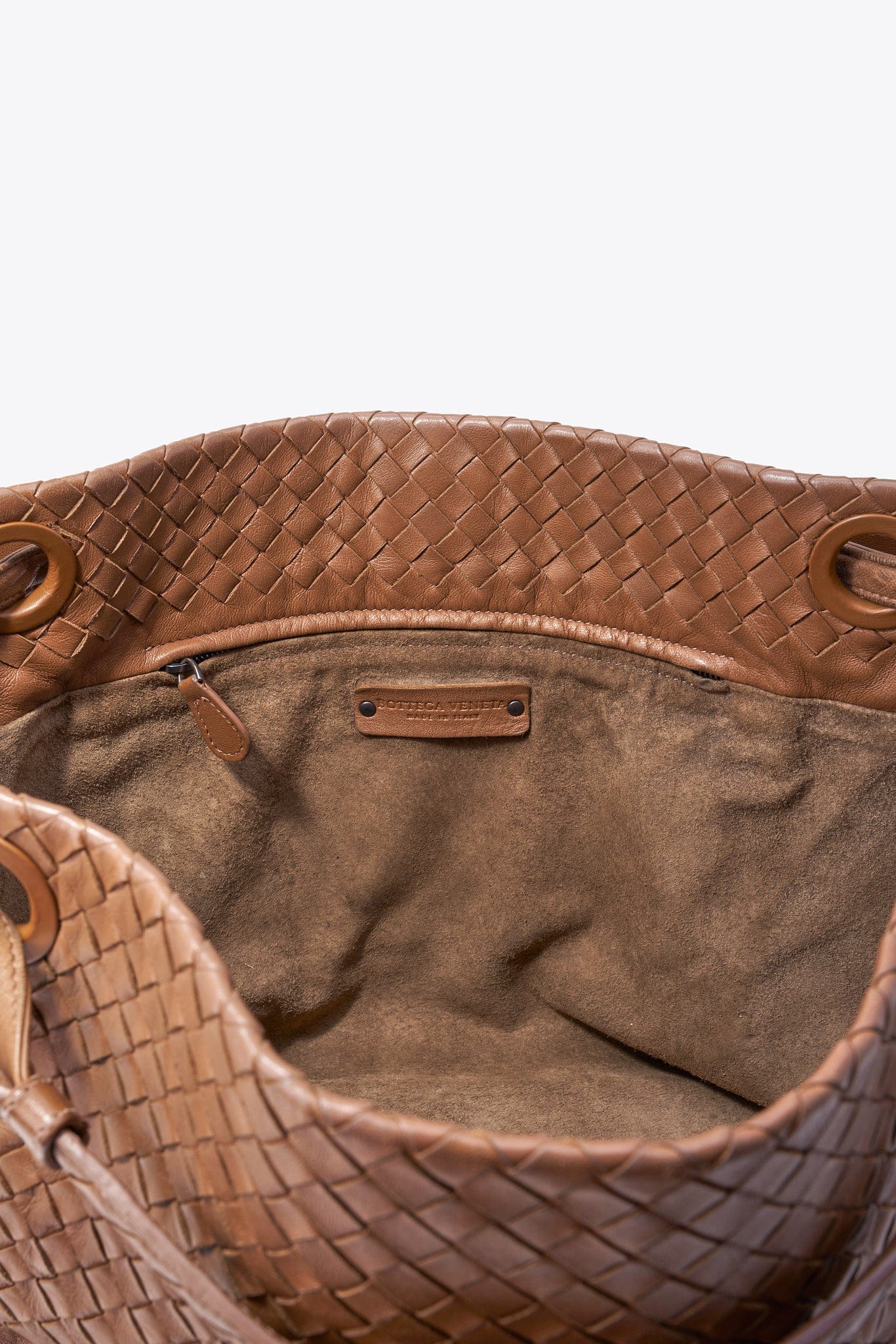 Vintage Bottega Veneta Mole Intrecciato Leather Shoulder Bag