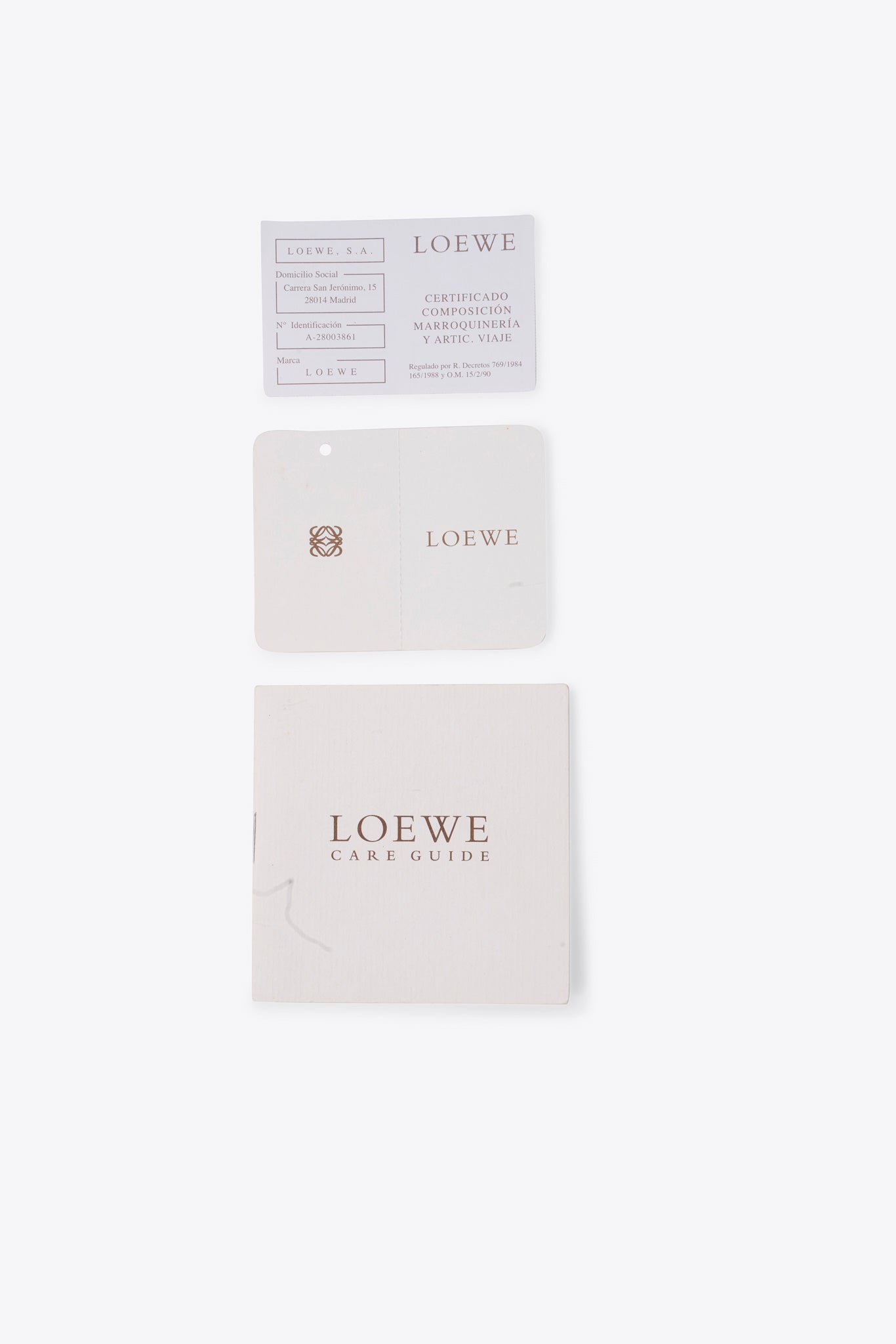 Vintage Loewe Anagram Caoted Canvas and Leather Tote Bag