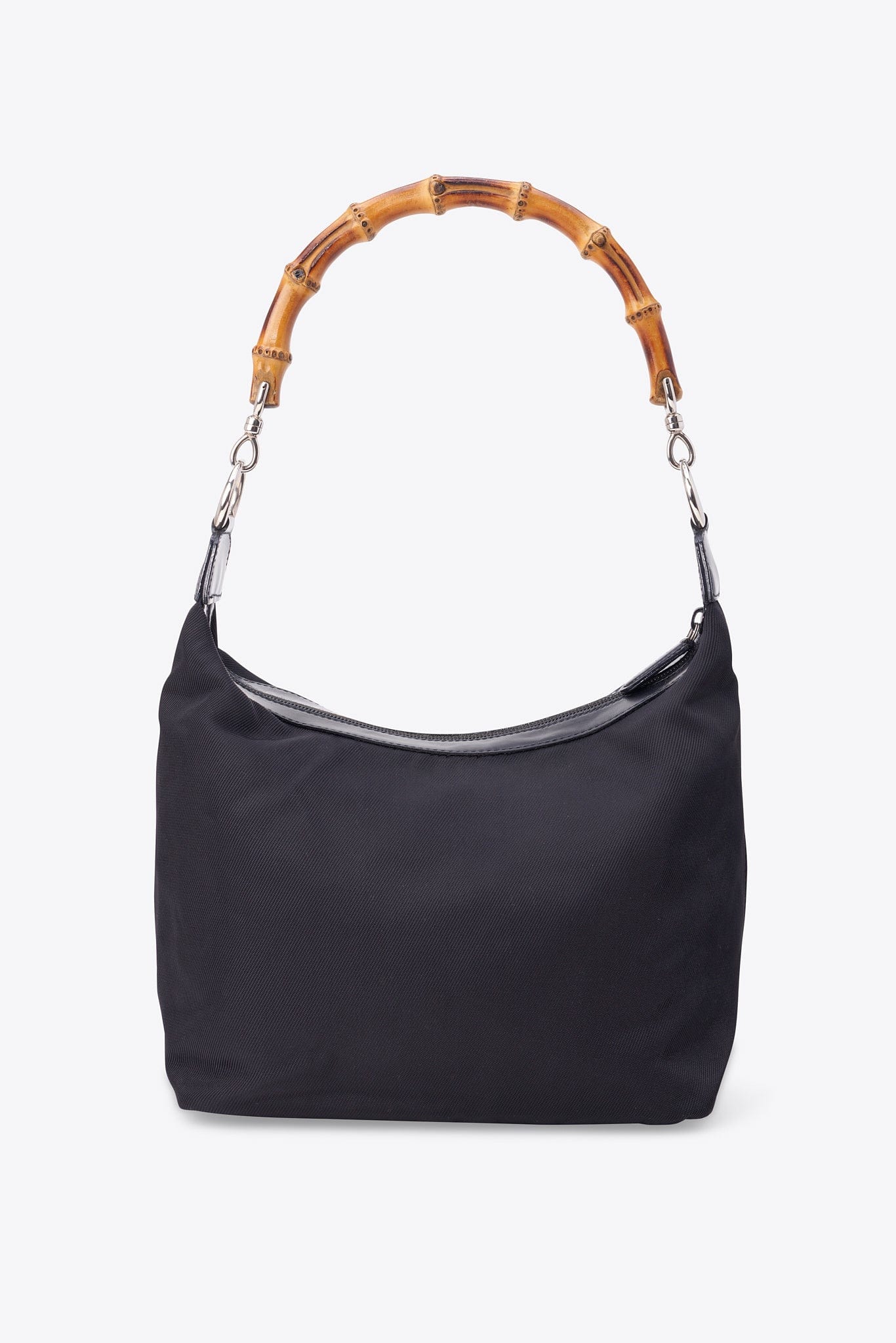 Vintage Gucci Nylon Bag with Bamboo Handle