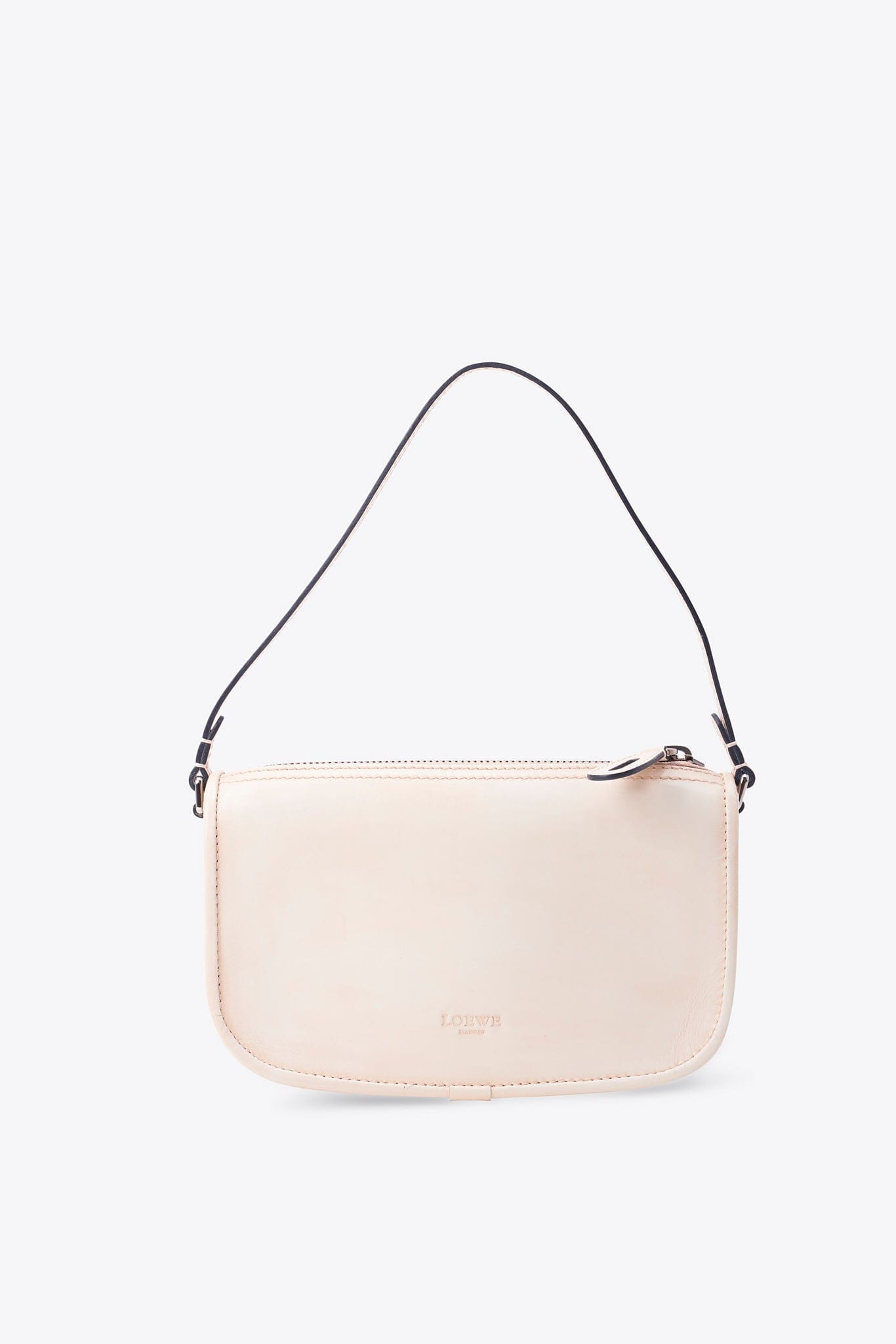 Vintage Loewe Cream Anagram Shoulder Bag