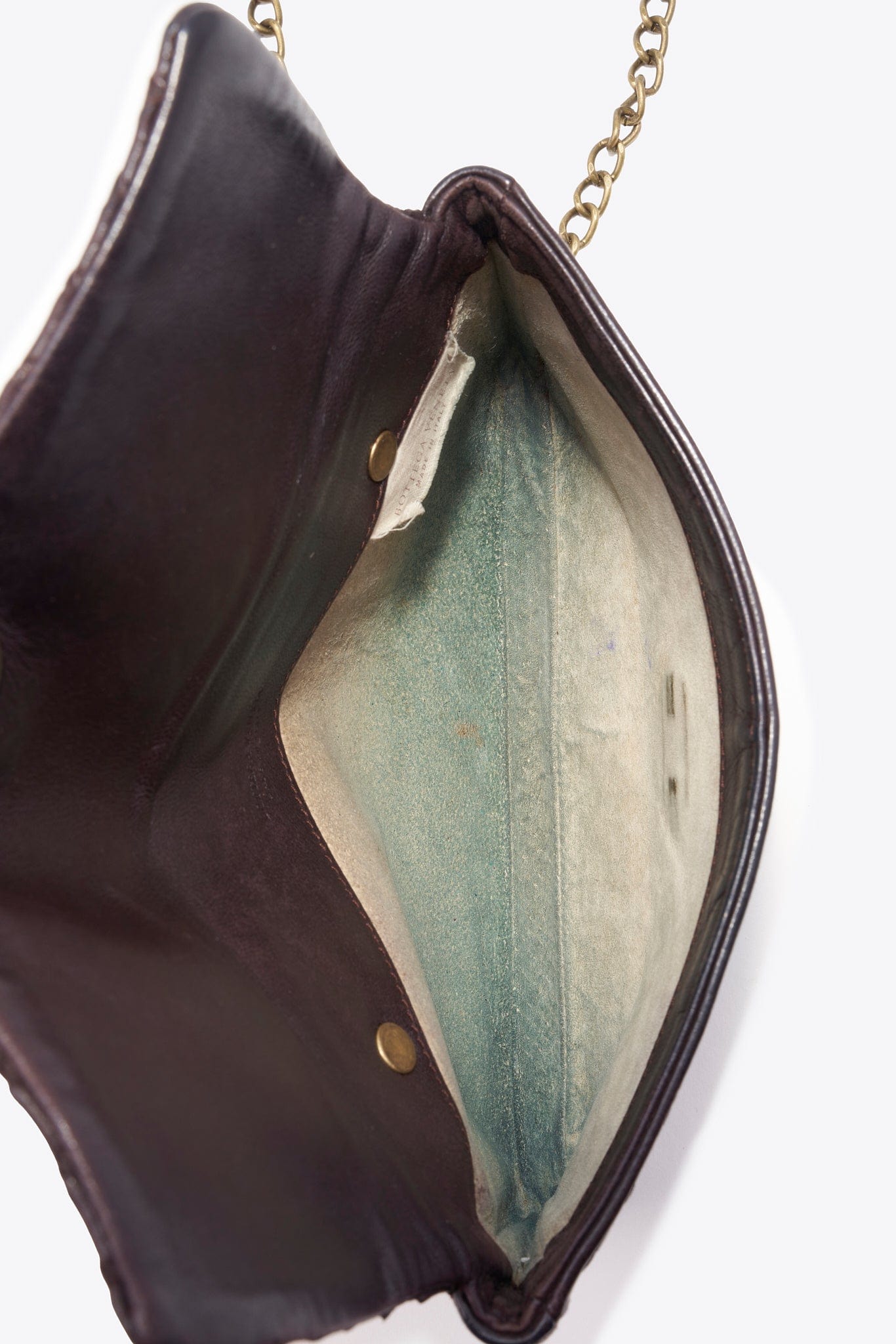 Vintage Bottega Veneta Black Intrecciato Leather Crossbody Bag