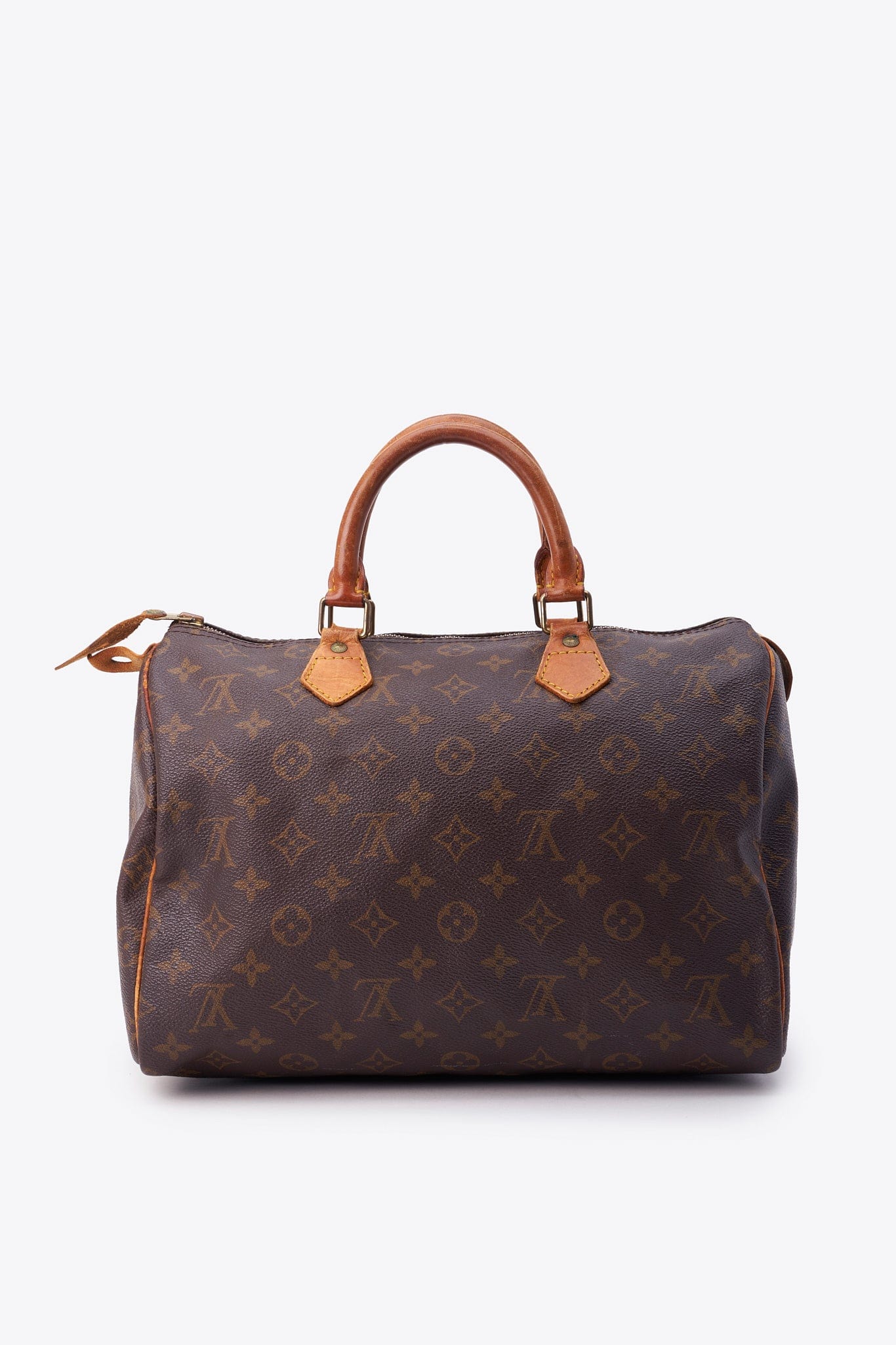 Louis Vuitton 30 Speedy Bag In Brown Monogram Coated Canvas
