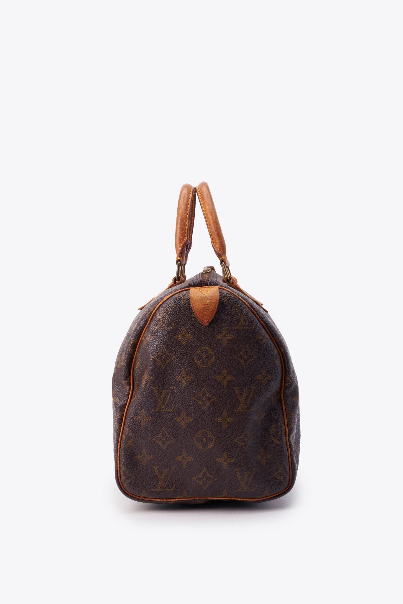 Louis Vuitton 30 Speedy Bag In Brown Monogram Coated Canvas