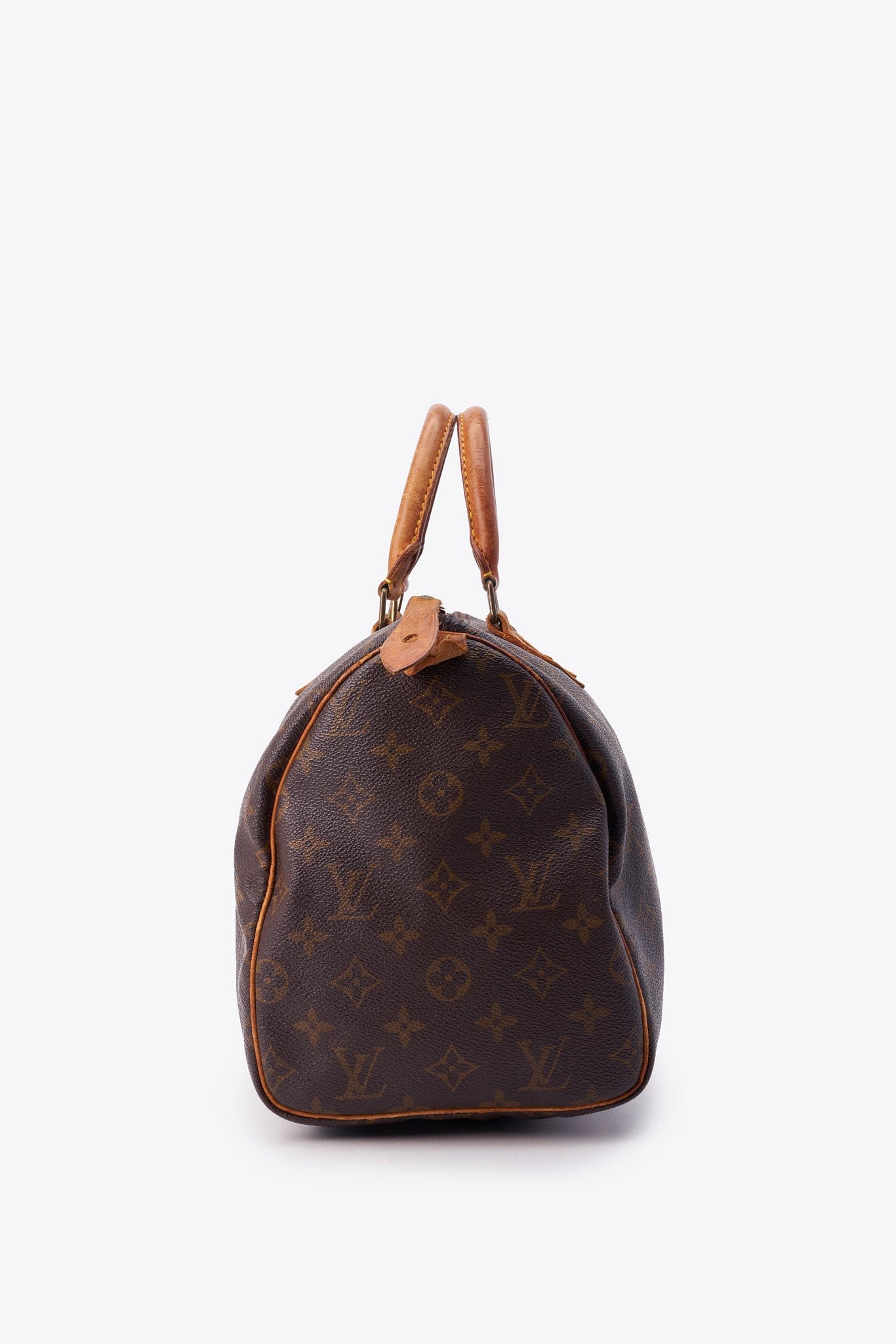 Louis Vuitton 30 Speedy Bag In Brown Monogram Coated Canvas