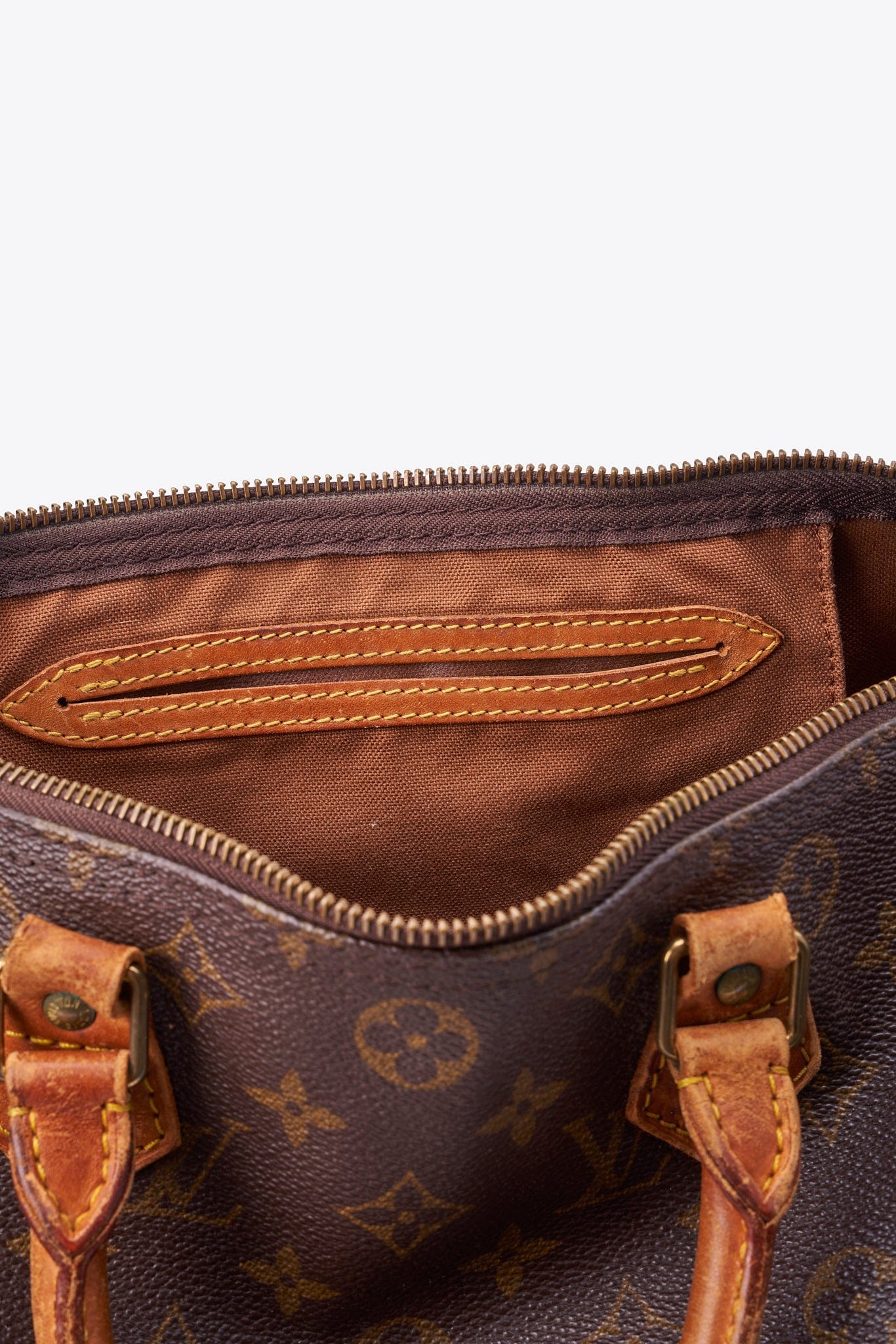 Louis Vuitton 30 Speedy Bag In Brown Monogram Coated Canvas