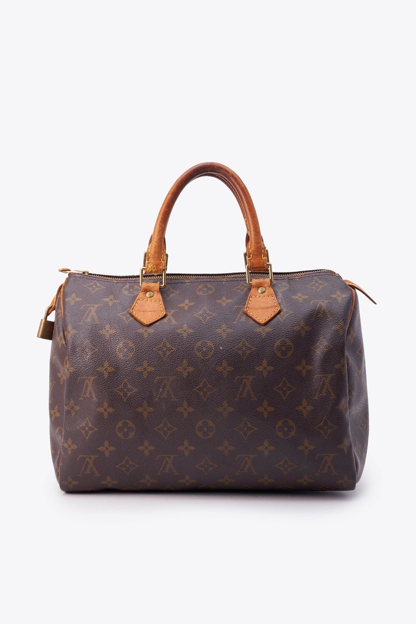 Louis Vuitton 30 Speedy Bag In Brown Monogram Coated Canvas